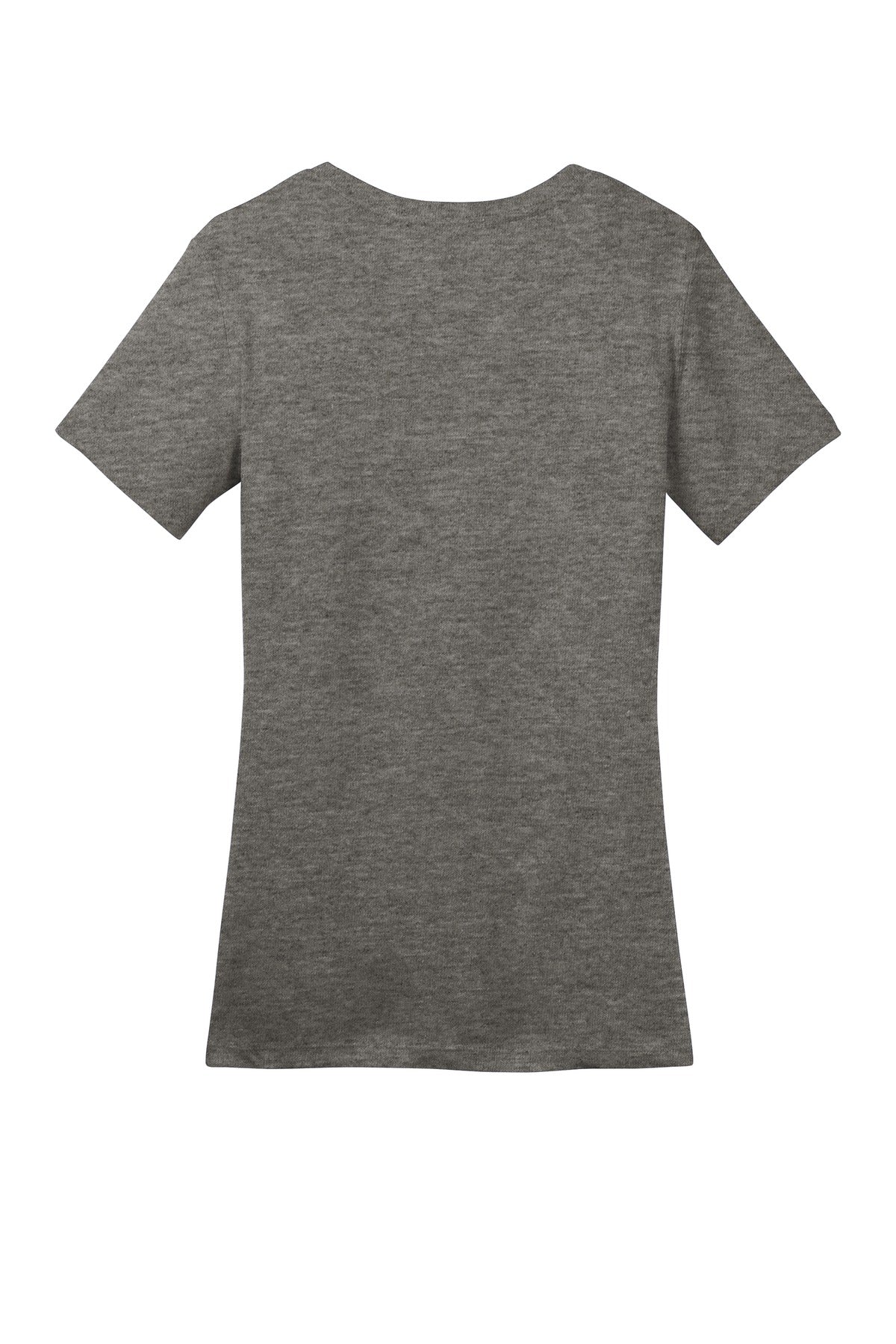 Rear View of Hthrd Charcoal District Women's Perfect Weight Tee. DM104L