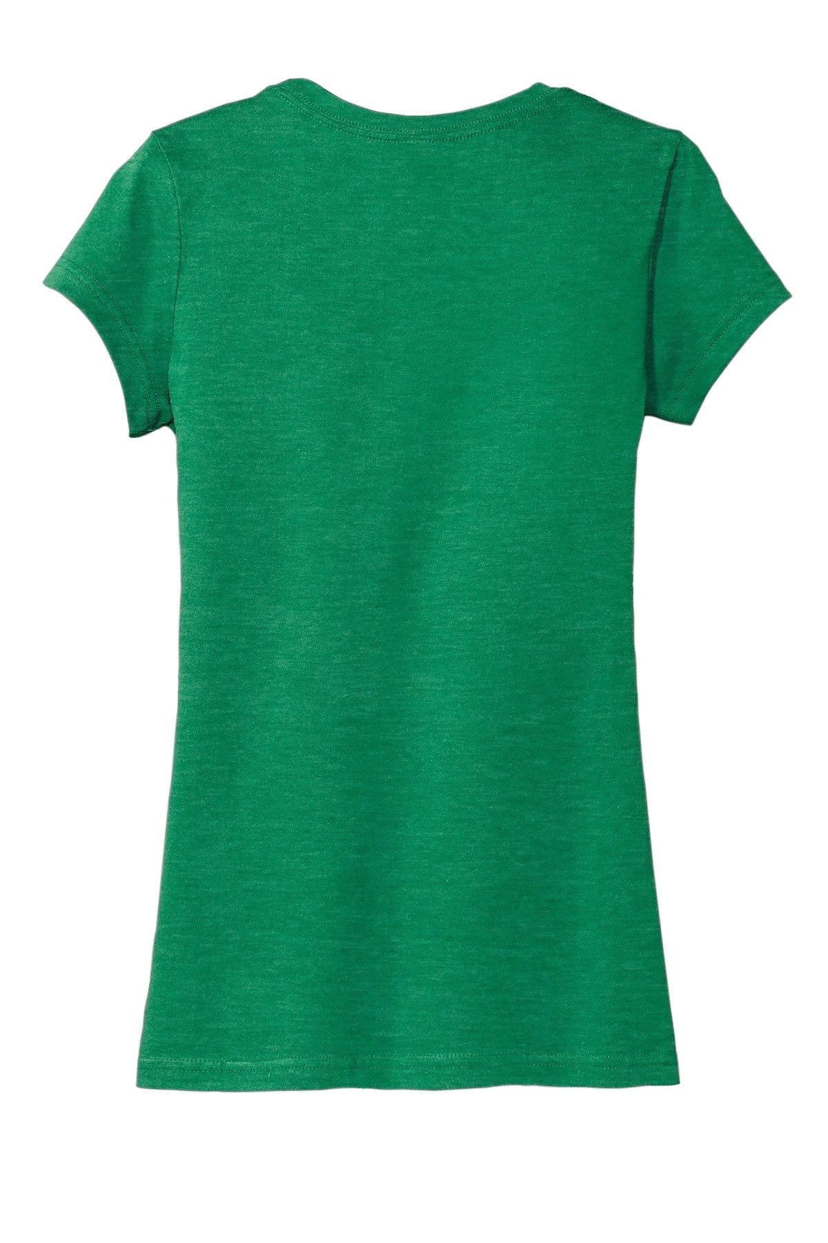 Rear View of Hthrd Kelly Gn District Women's Fitted Very Important Tee . DT6001