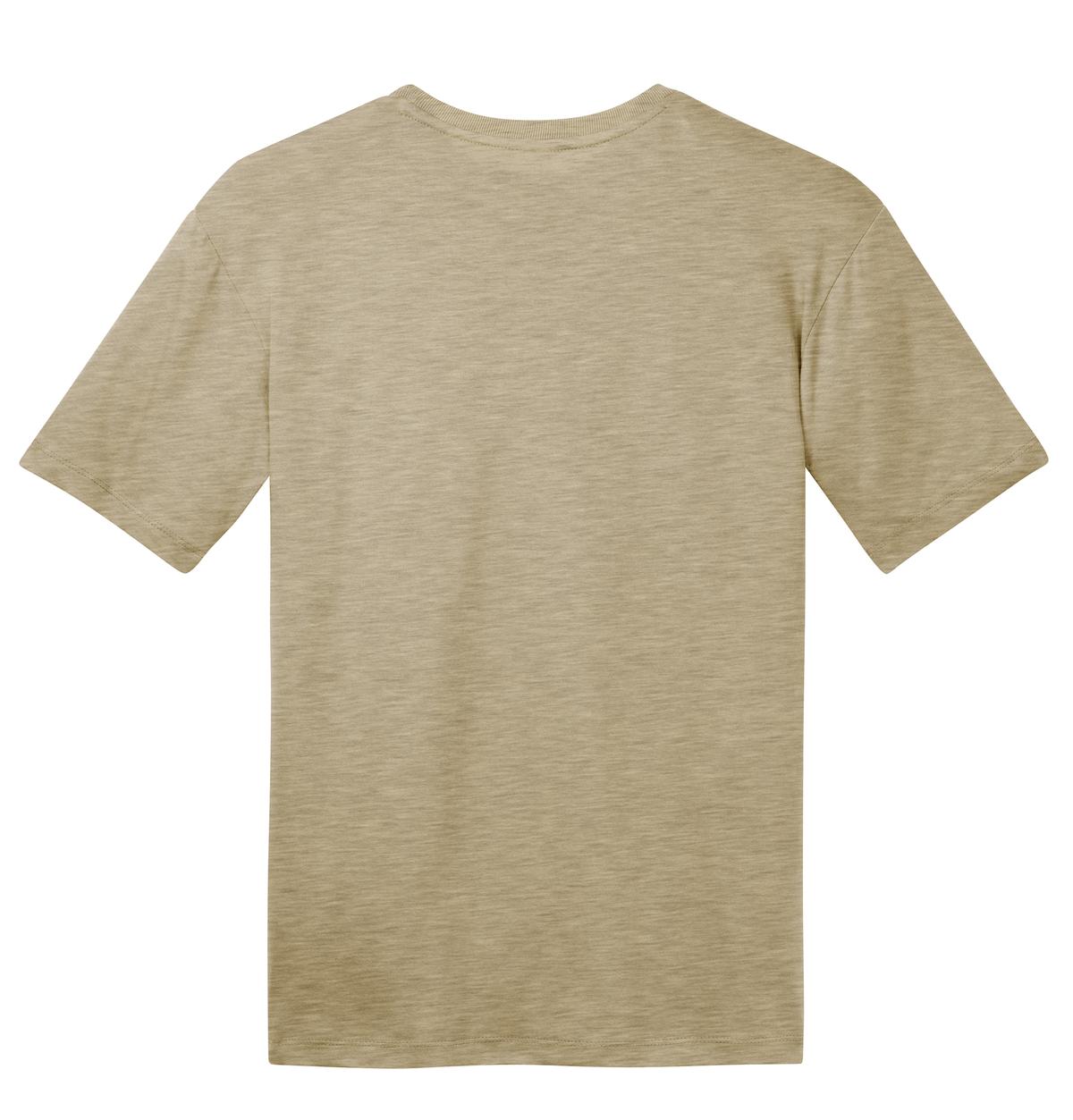 Rear View of Hthrd Latte District Perfect Weight Tee. DT104
