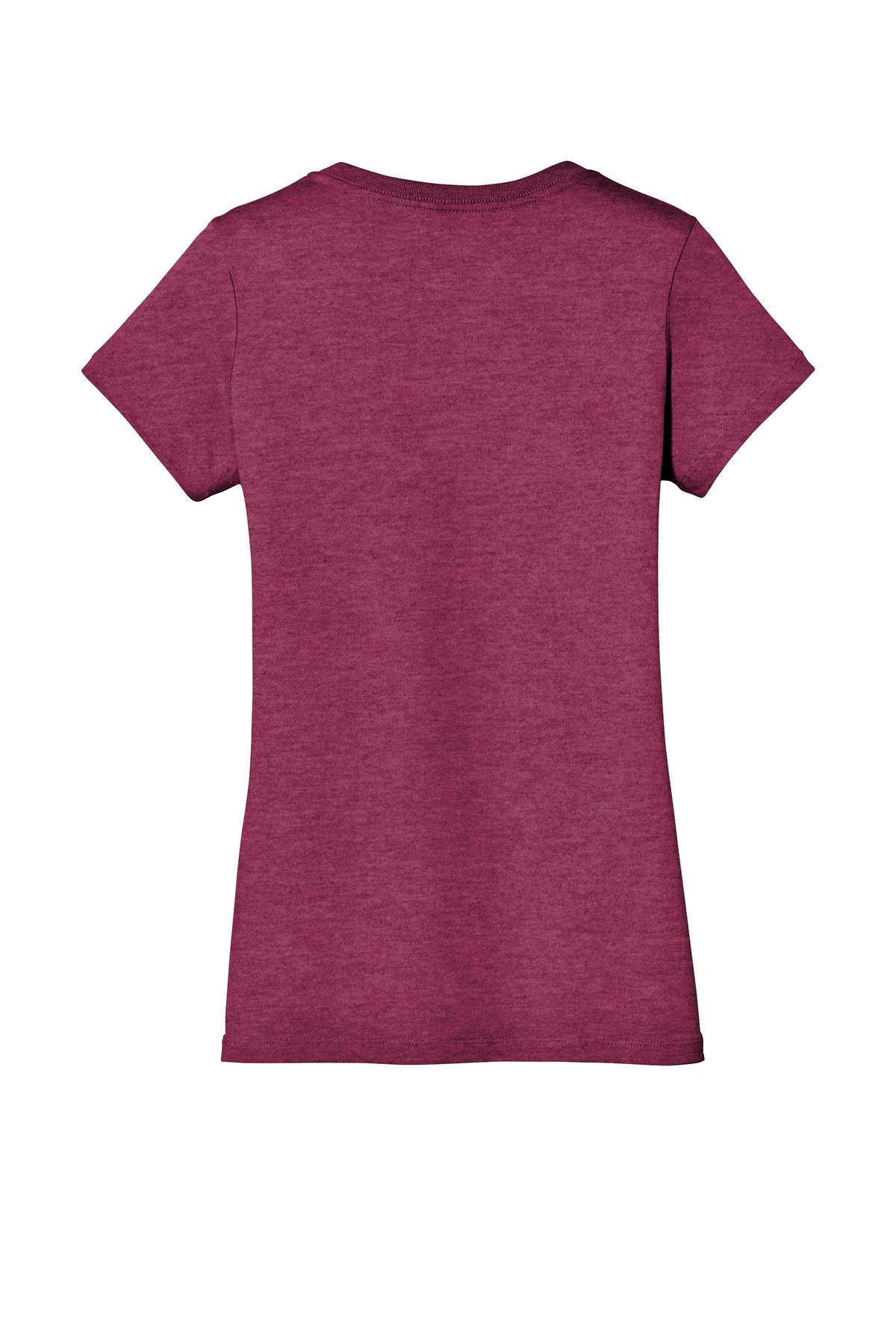 Rear View of Hthrd Loganbry District - Women's Perfect Weight V-Neck Tee. DM1170L