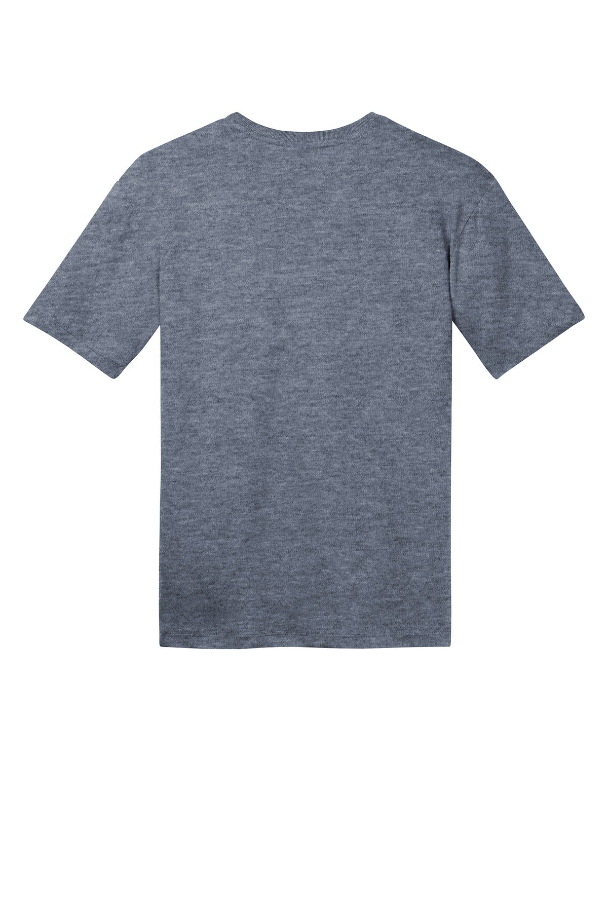 Rear View of Hthrd Navy District Perfect Weight Tee. DT104