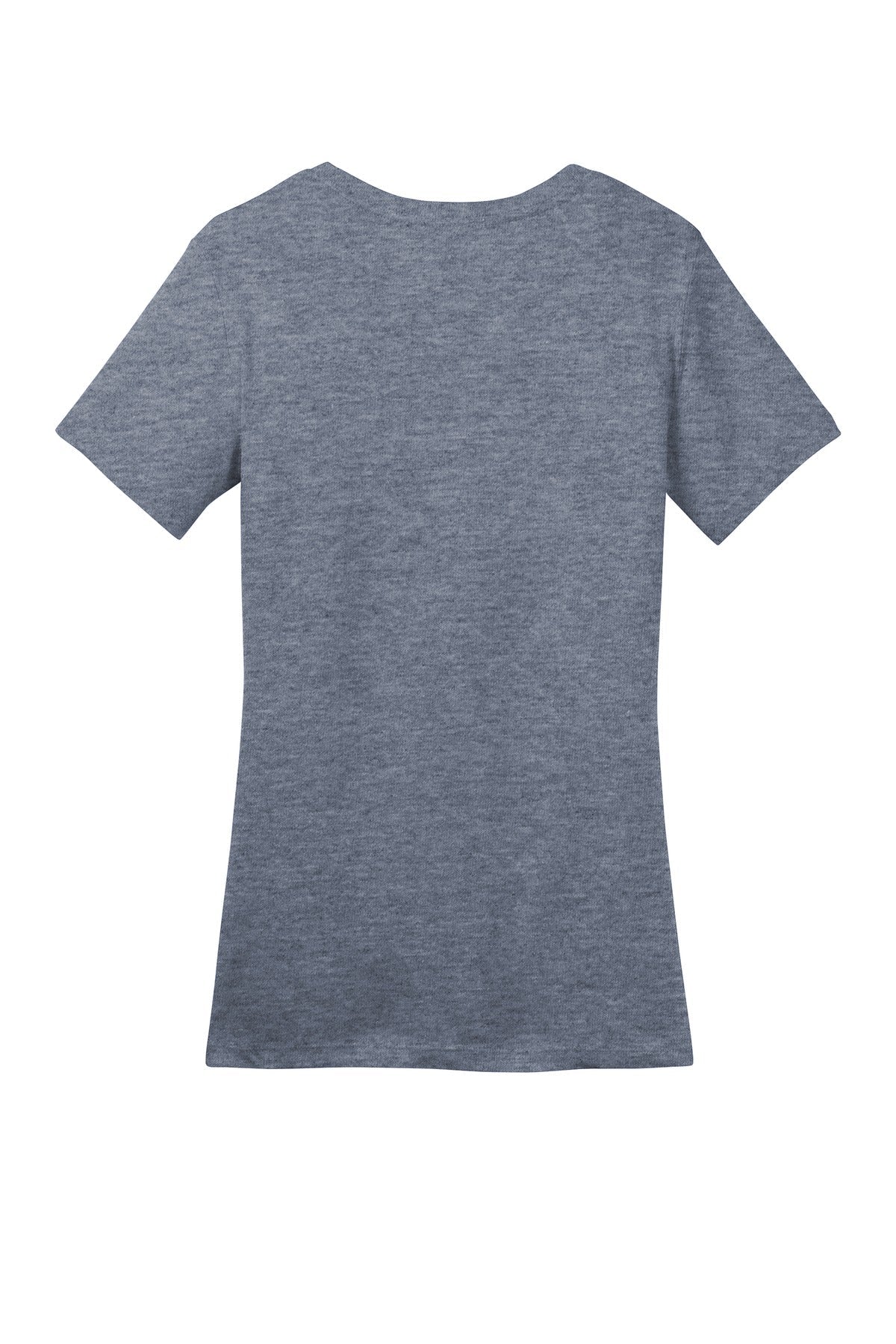 Rear View of Hthrd Navy District Women's Perfect Weight Tee. DM104L