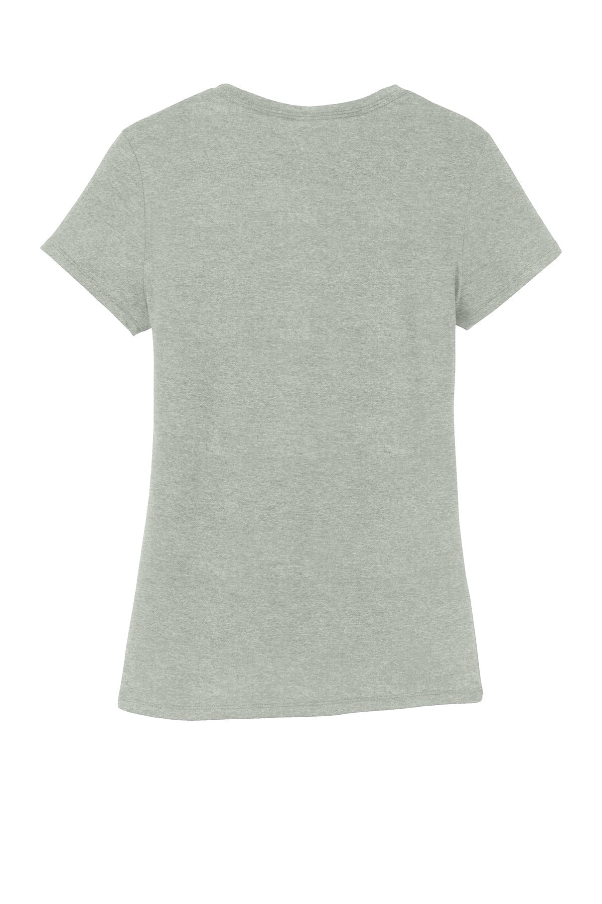 Rear View of HthrdGrey District Women's Perfect Tri Tee. DM130L