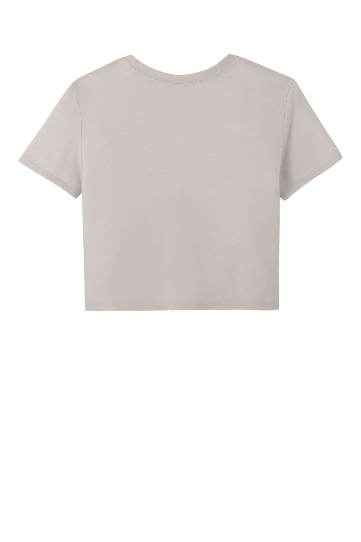 Rear View of HthrDust BELLA+CANVAS Women's Flowy Cropped Tee BC8882