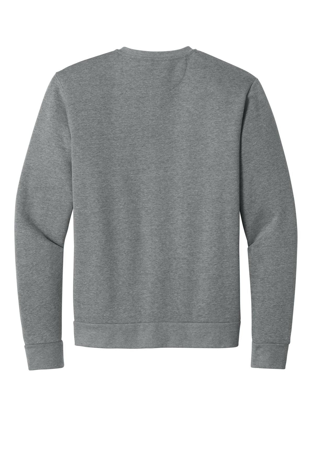Rear View of HthrGray Next Level Apparel Adult Malibu Crewneck Sweatshirt NL9002