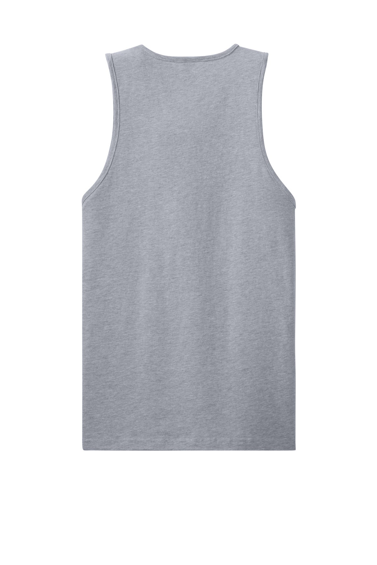 Rear View of HthrGray Next Level Apparel Cotton Muscle Tank NL3633