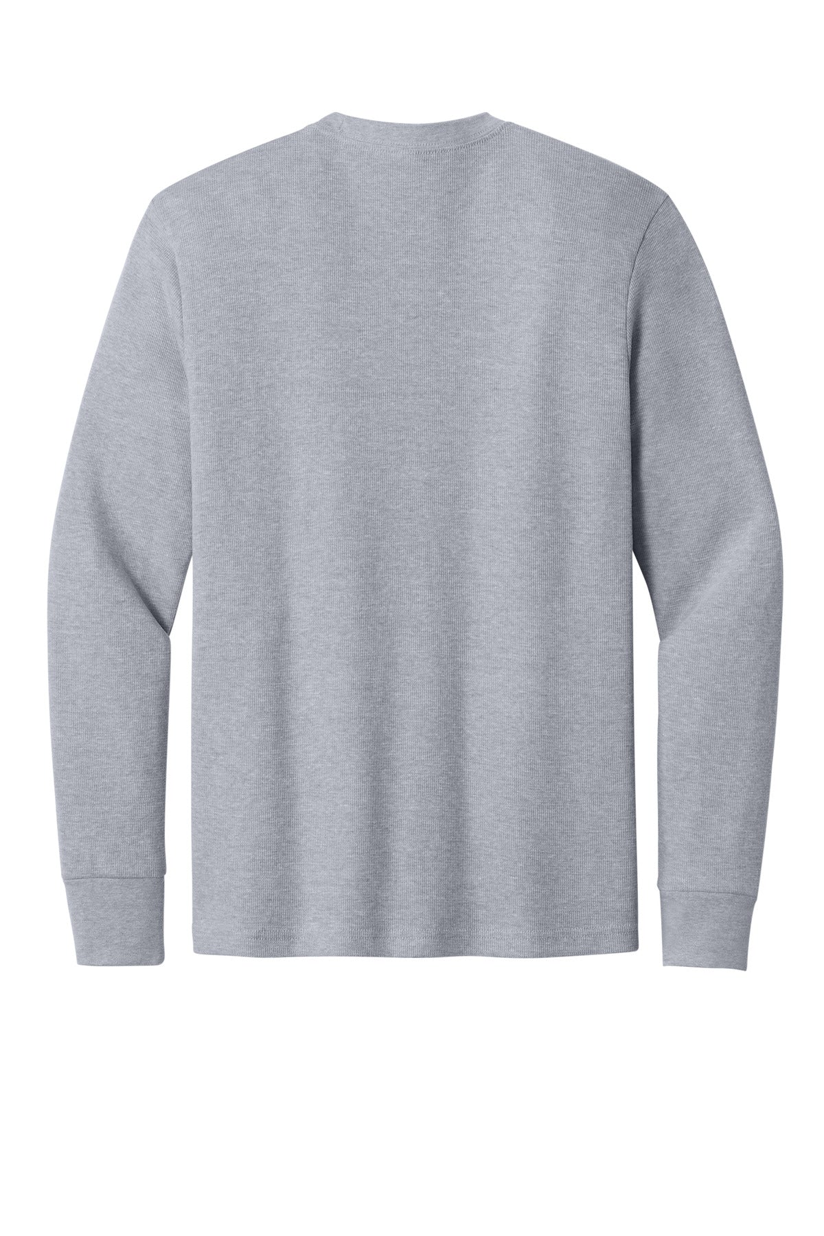Rear View of HthrGray Next Level Apparel Ideal Thermal Long Sleeve Tee NL8211