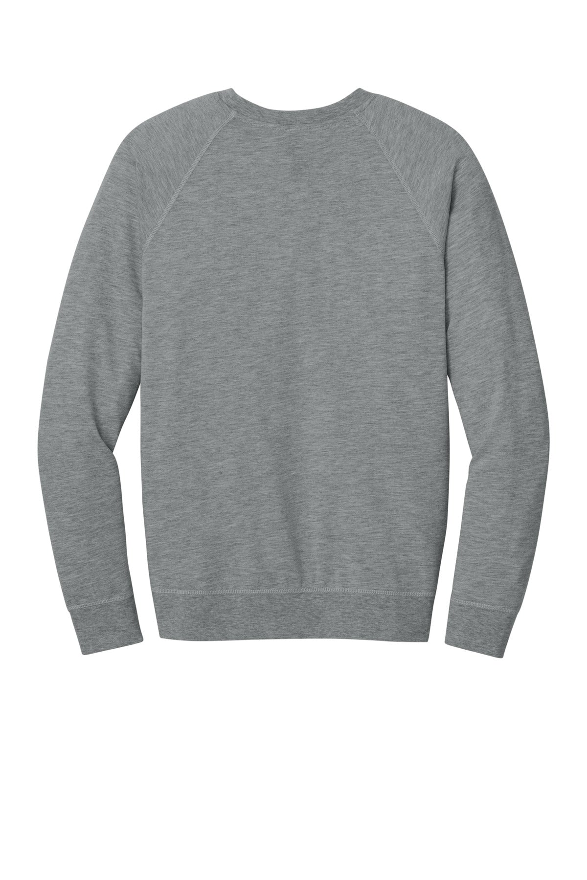 Rear View of HthrGray Next Level Apparel Laguna Raglan Sweatshirt NL9000