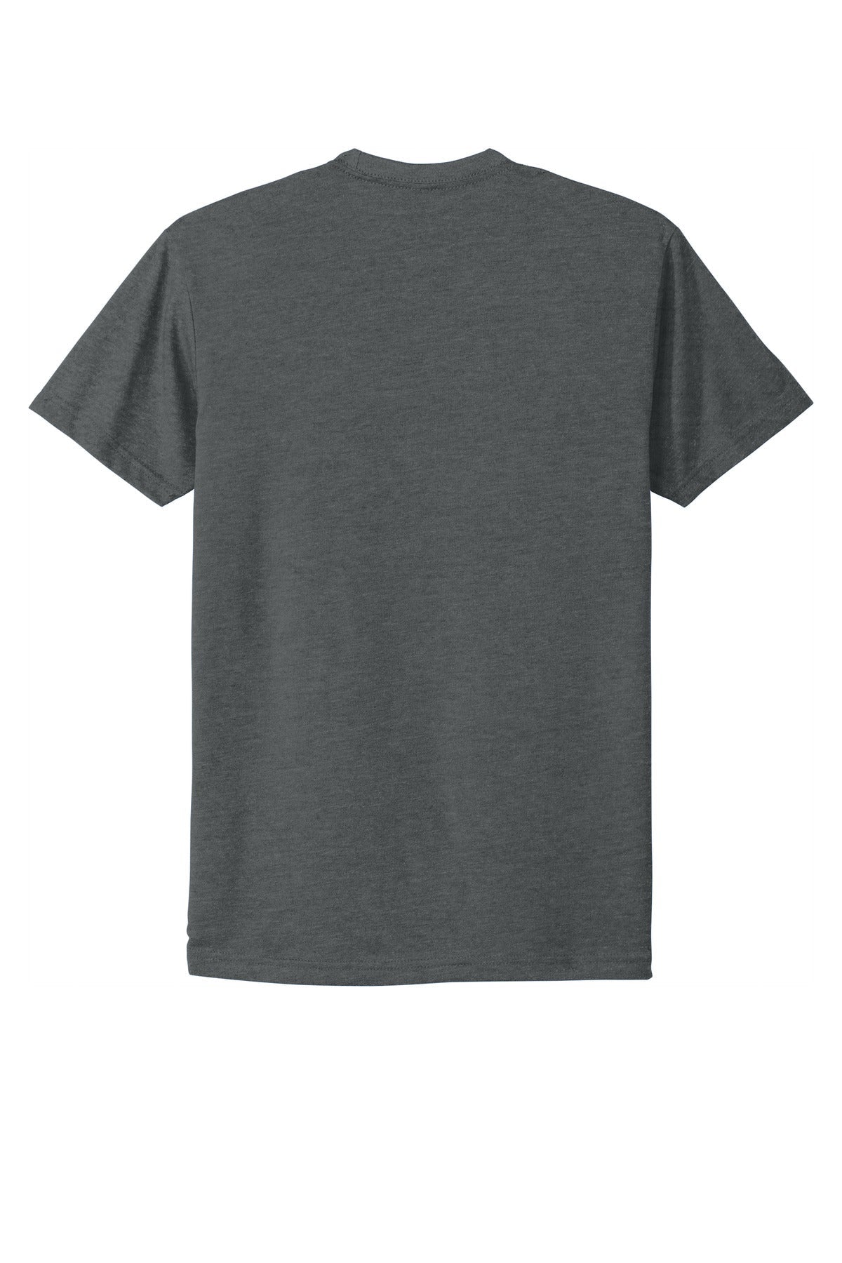 Rear View of HthrHvyMtl Next Level Apparel Adult CVC Tee. NL6210