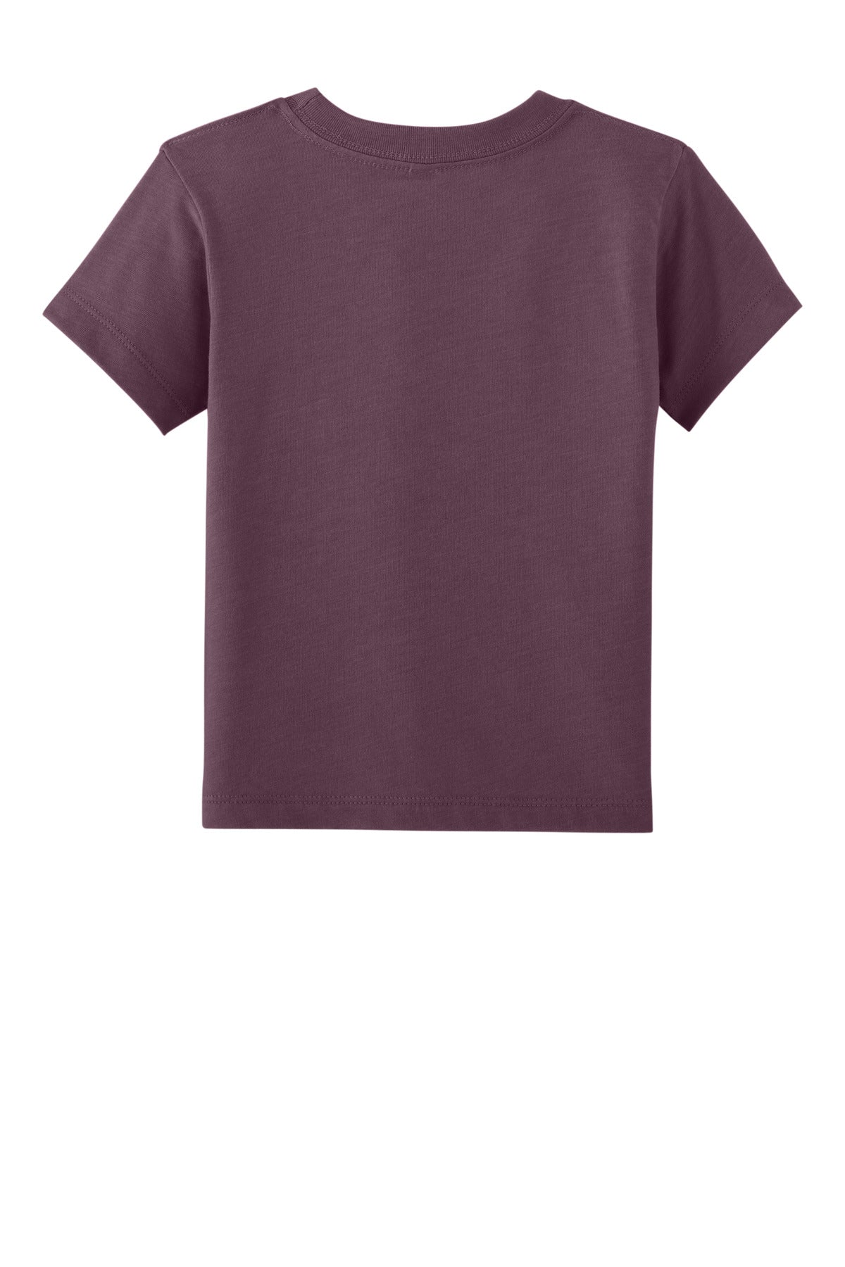 Rear View of HthrMaroon BELLA+CANVAS Toddler Short Sleeve Tee BC3001T