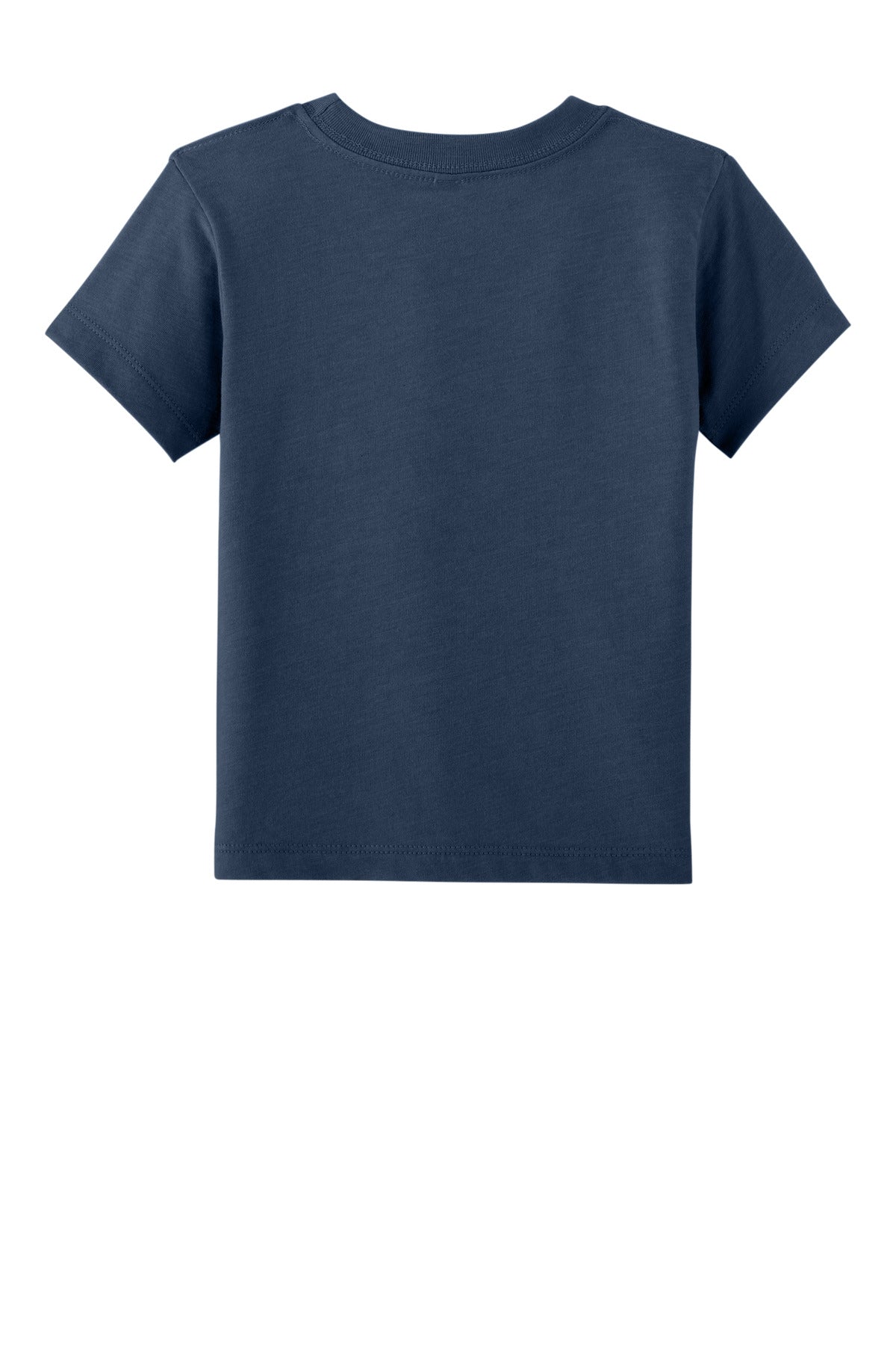 Rear View of HthrNavy BELLA+CANVAS Toddler Short Sleeve Tee BC3001T