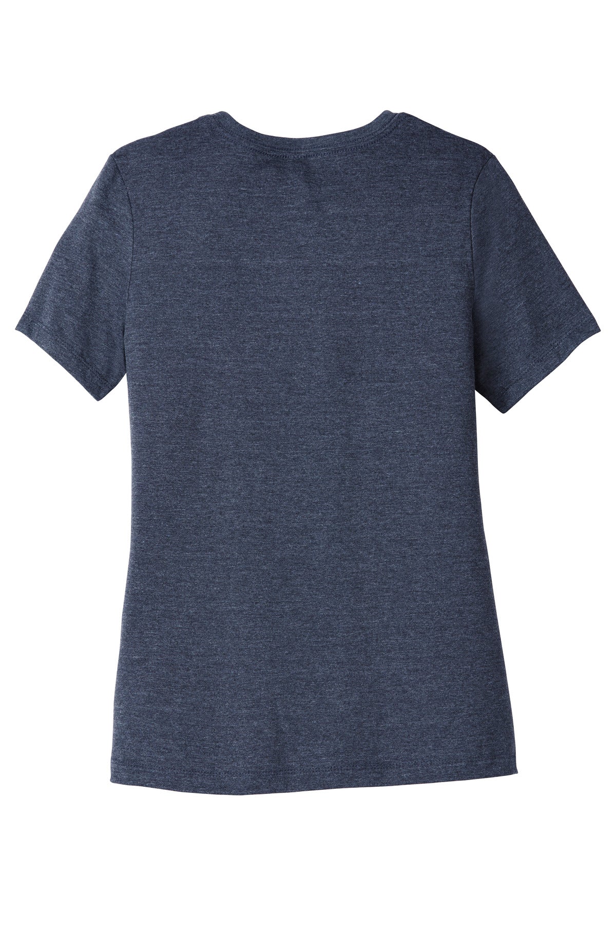 Rear View of HthrNavy BELLA+CANVAS Women's Relaxed CVC Tee BC6400CVC