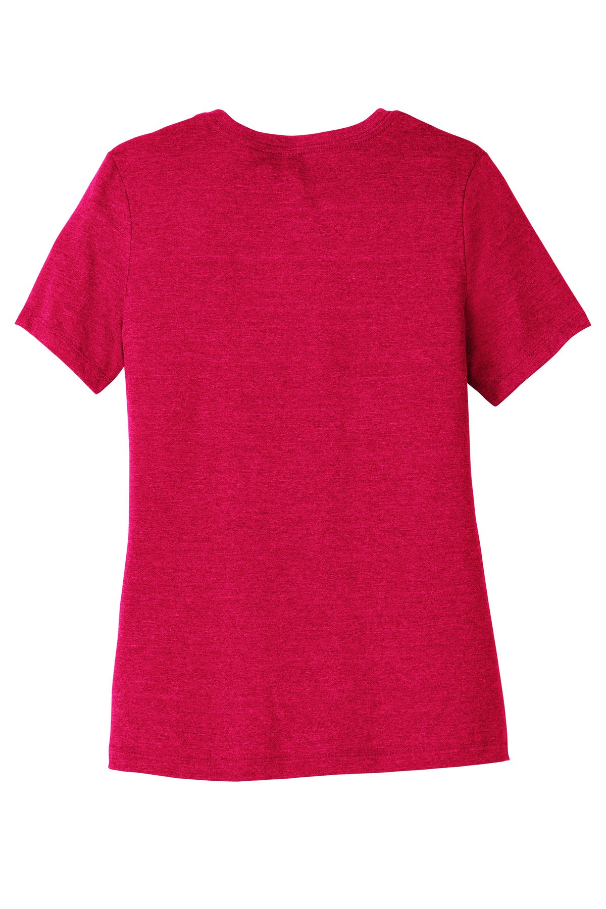 Rear View of HthrRed BELLA+CANVAS Women's Relaxed CVC Tee BC6400CVC