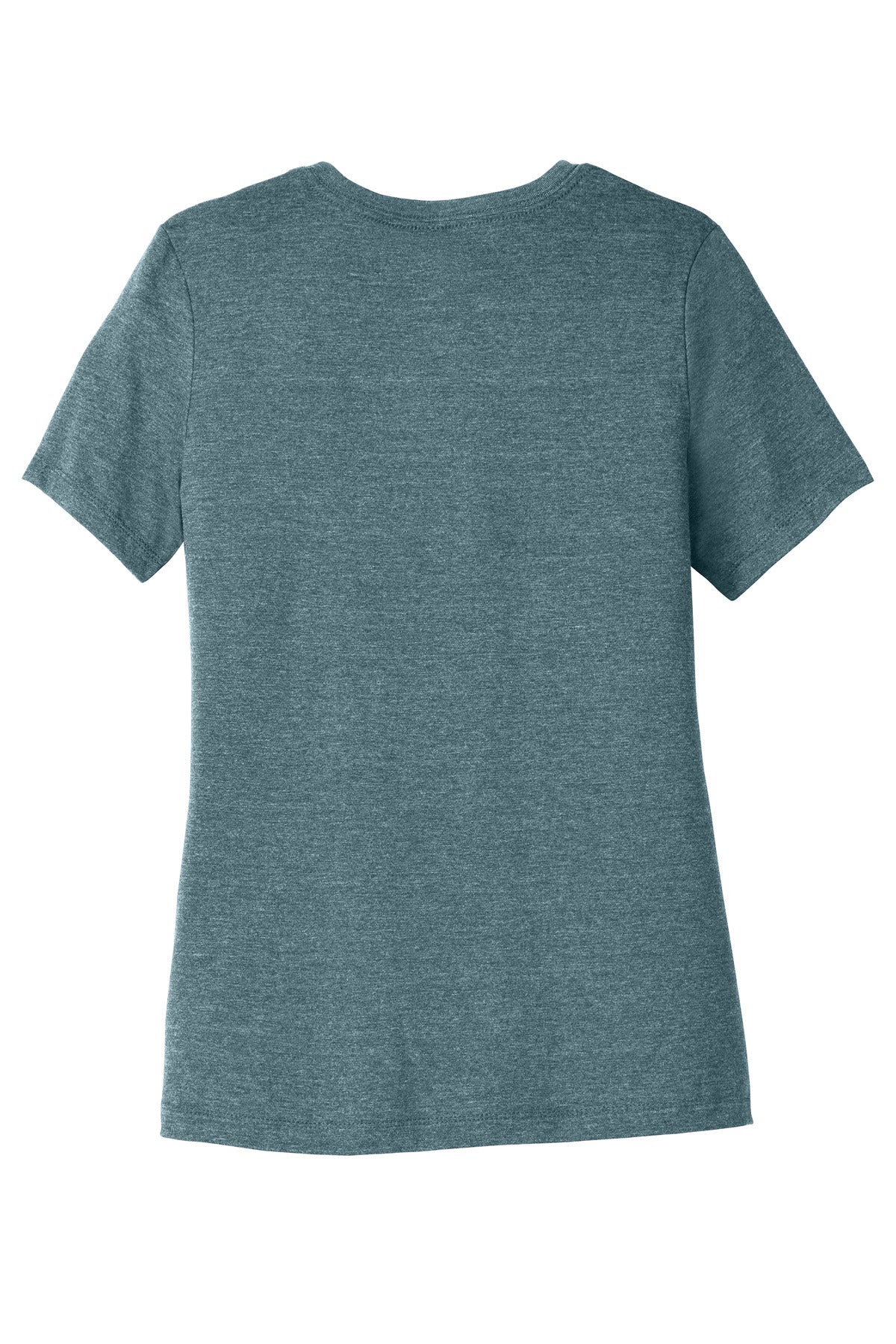 Rear View of HthrSlate BELLA+CANVAS Women's Relaxed CVC Tee BC6400CVC