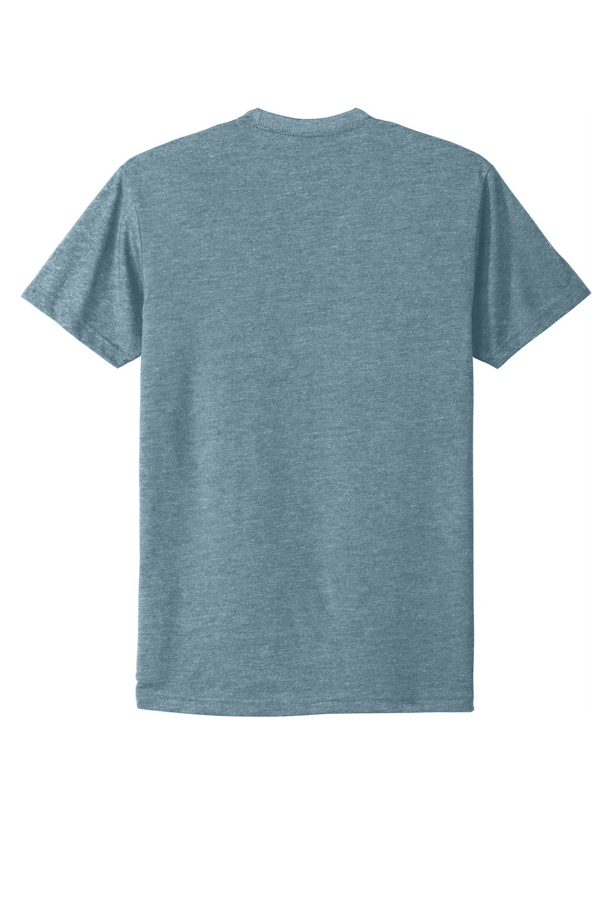 Rear View of HthrSltBlu Next Level Apparel Adult CVC Tee. NL6210
