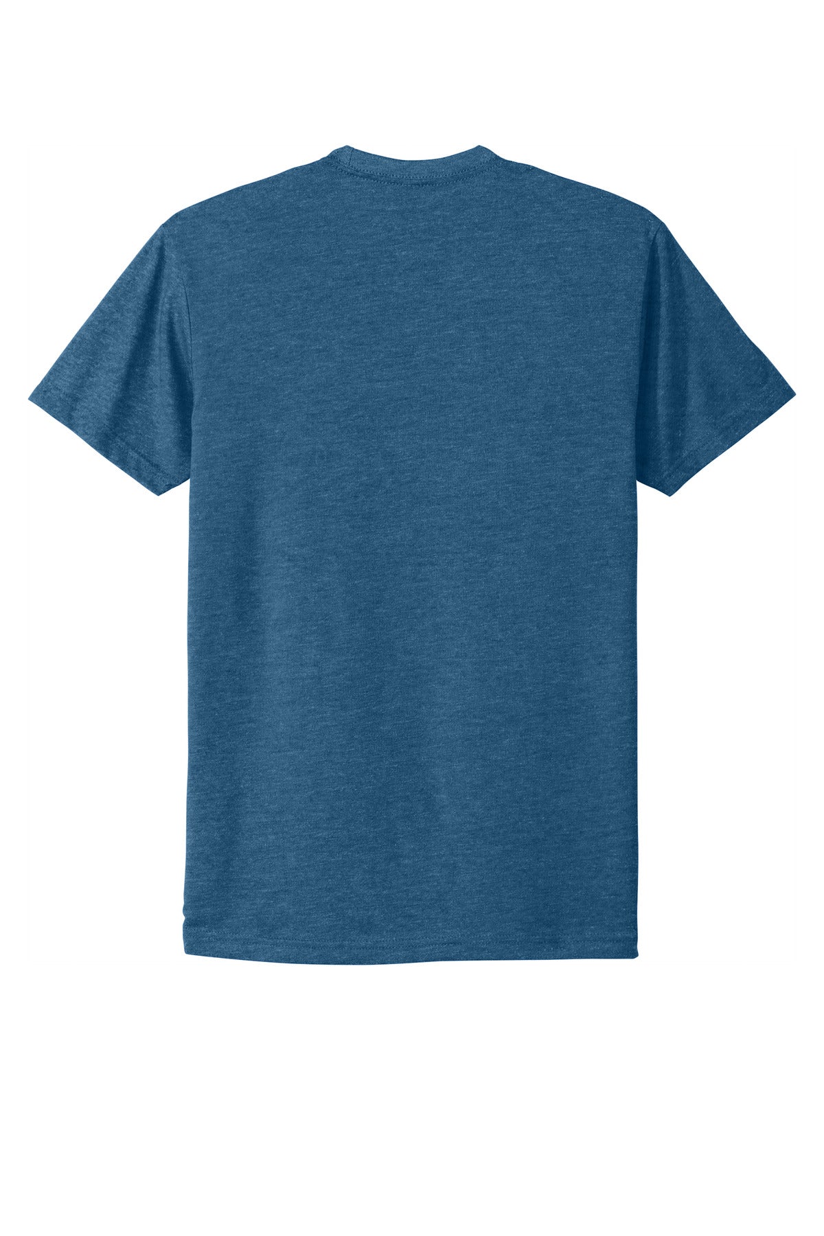 Rear View of HtrCoolBlu Next Level Apparel Adult CVC Tee. NL6210