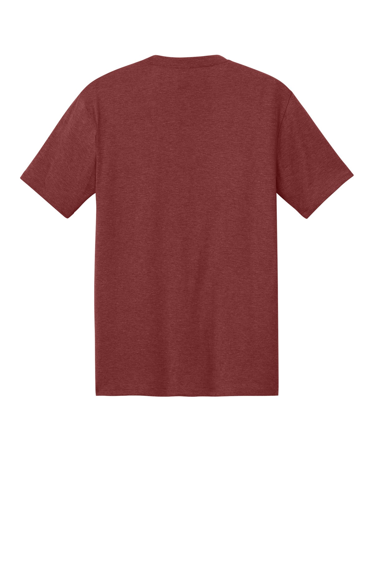 Rear View of HtrdRusset District Perfect Tri Tee. DM130