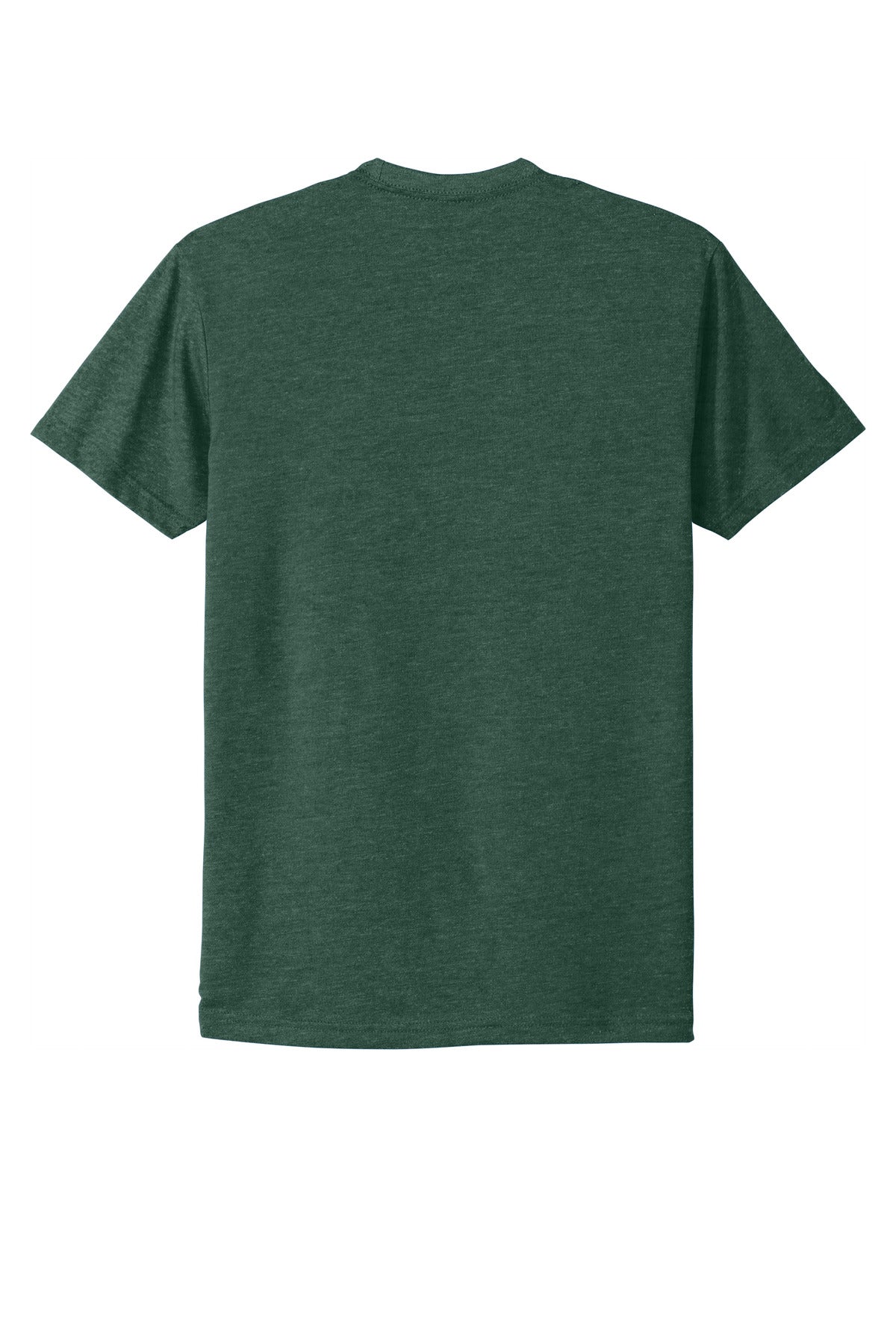 Rear View of HtrFrstGrn Next Level Apparel Adult CVC Tee. NL6210