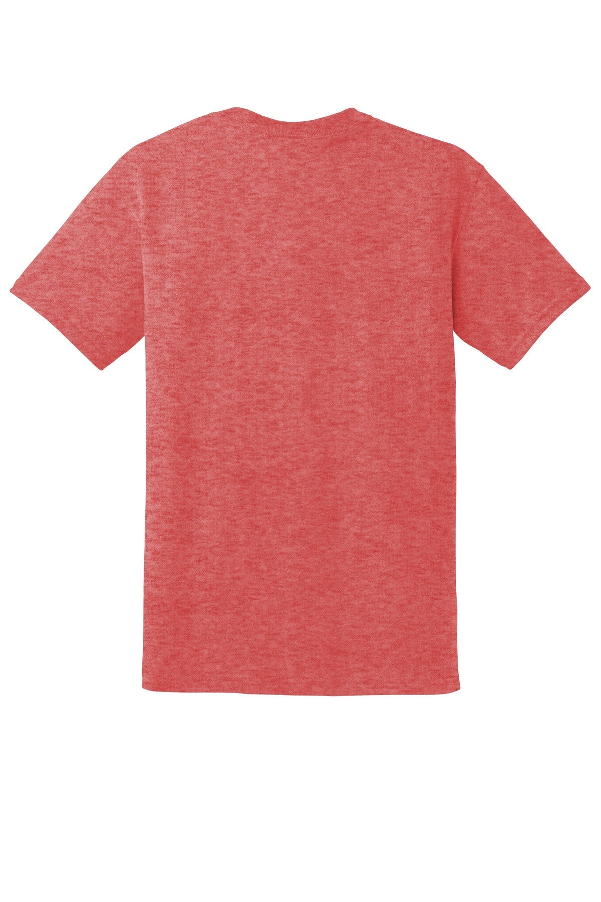 Rear View of HtrScarRed Gildan DryBlend 50 Cotton/50 Poly T-Shirt. 8000