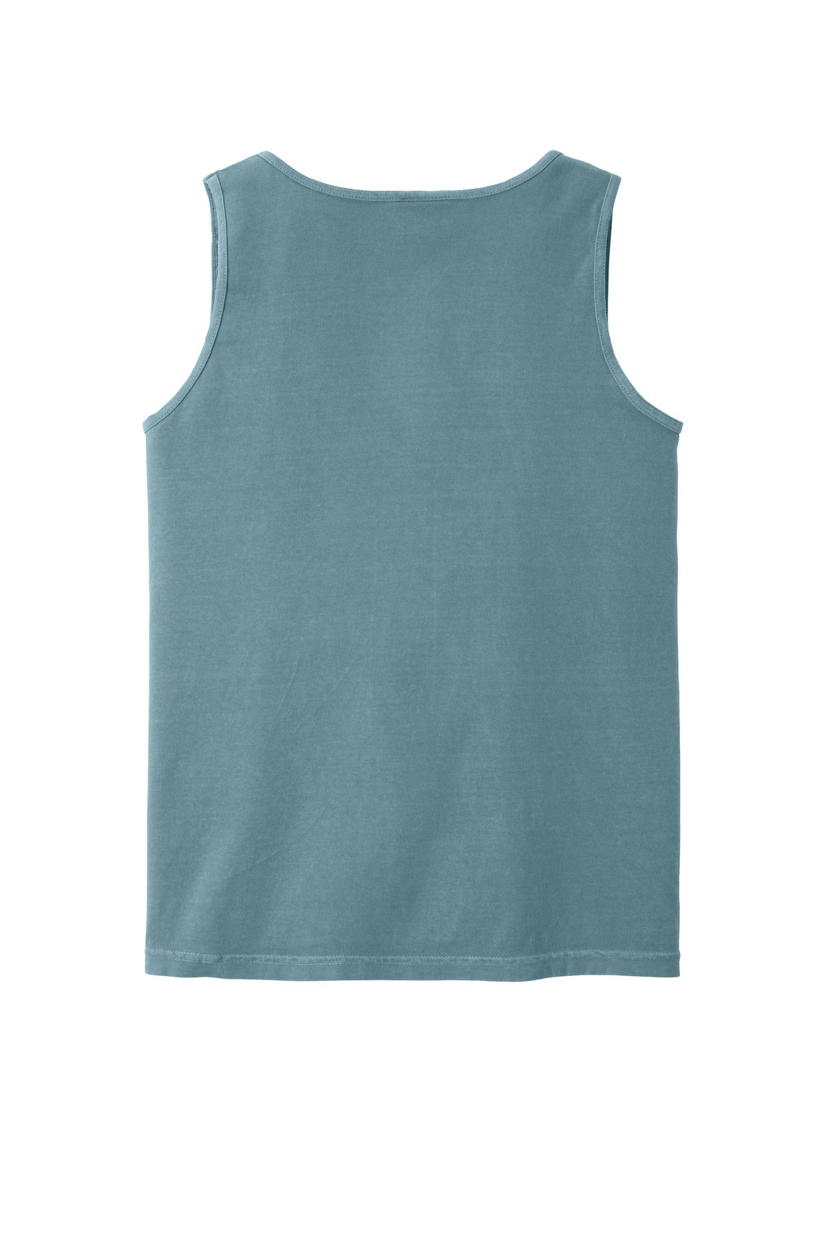 Rear View of IceBlue COMFORT COLORS Heavyweight Ring Spun Tank Top. 9360