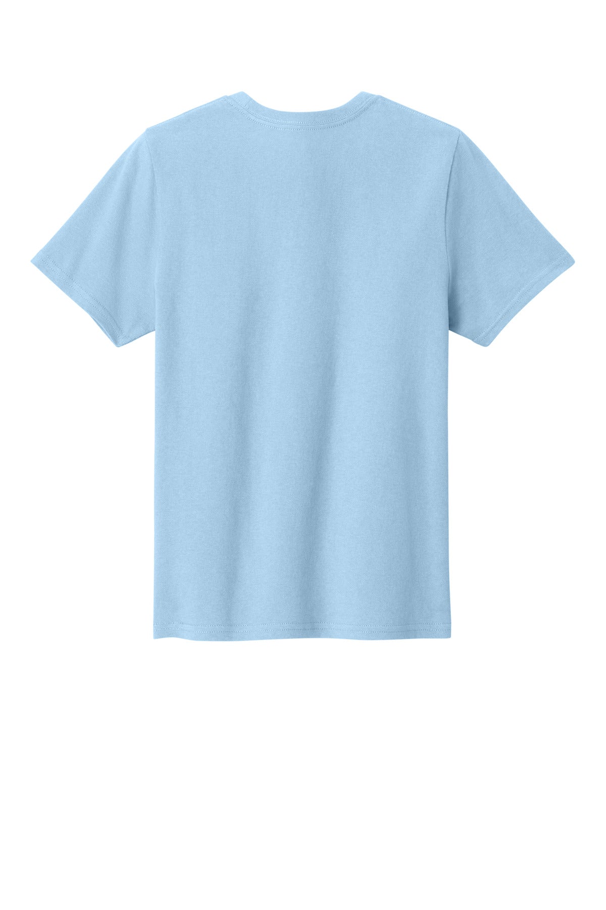 Rear View of IceBlue Port & Co Youth Easy Cotton Tee PC43Y