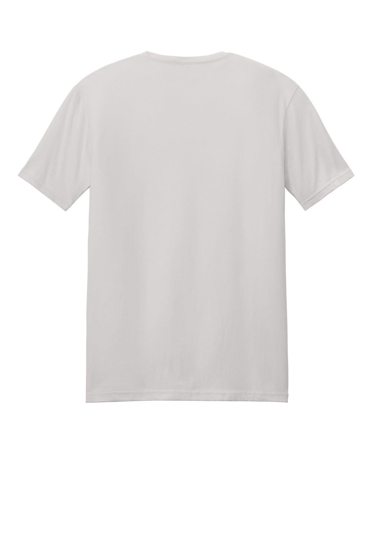 Rear View of IceGrey Gildan Softstyle T-Shirt. 64000