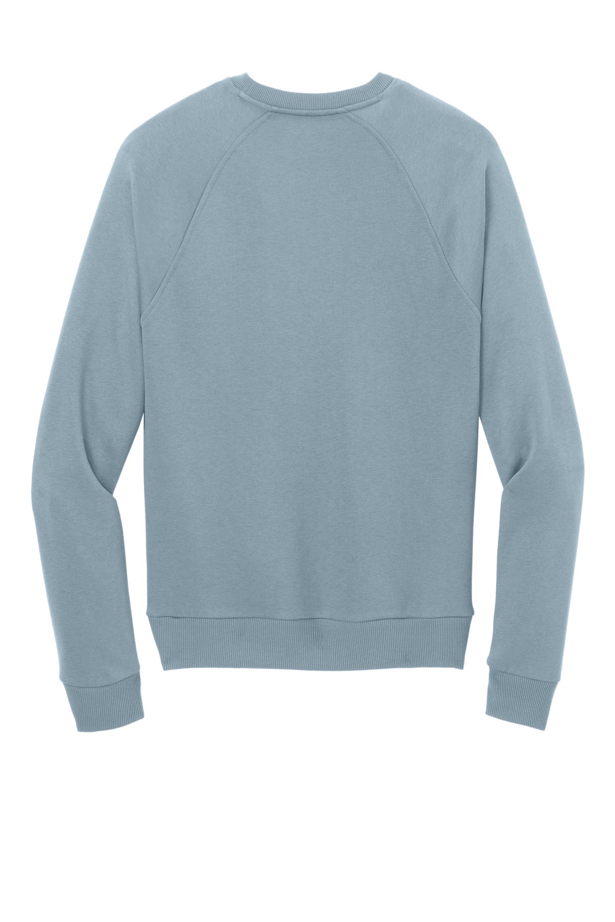 Rear View of ILikeUBlue Allmade Unisex Organic CVC Fleece Crewneck Sweatshirt AL5004