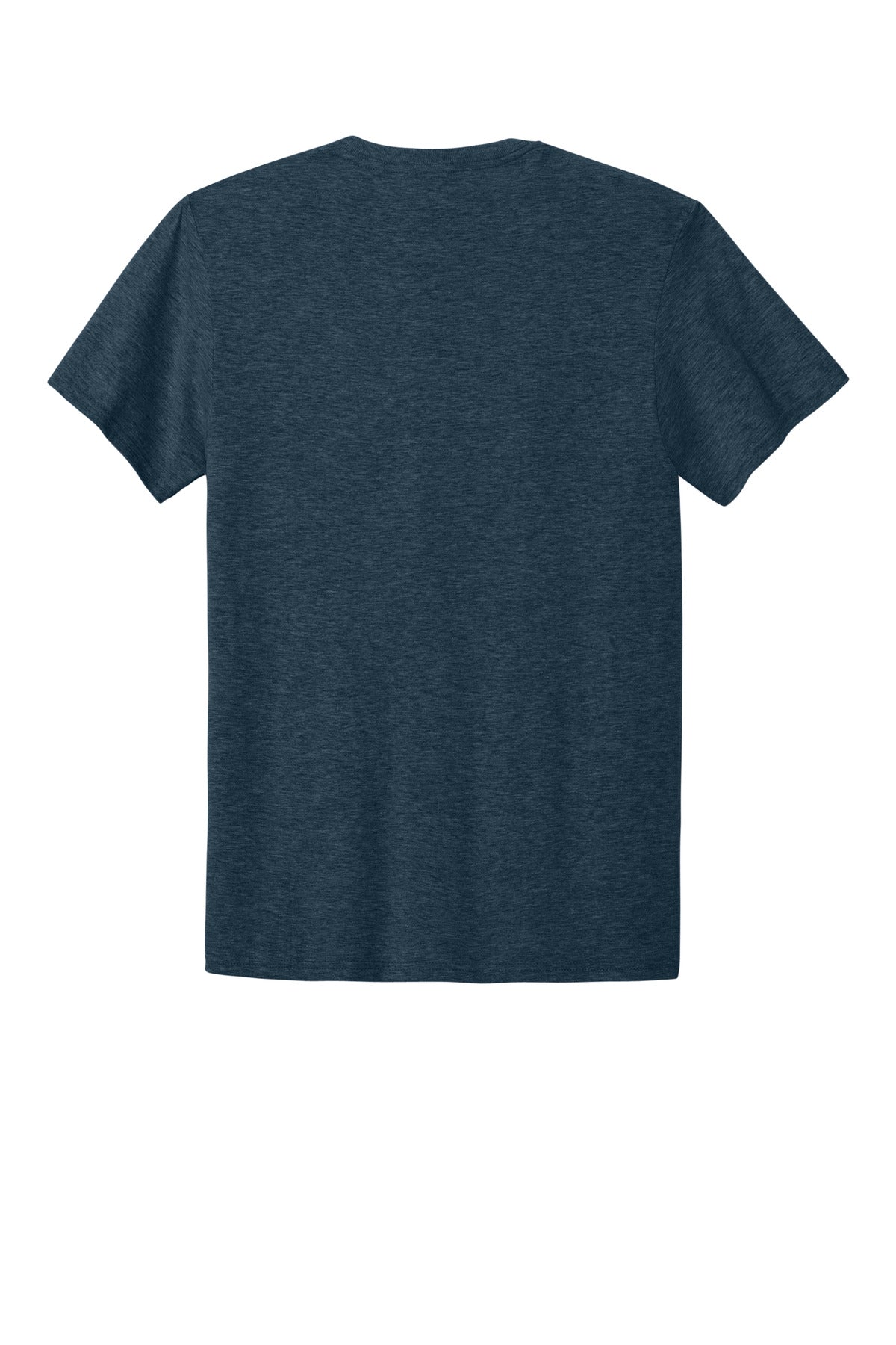 Rear View of IndigoHtr Jerzees Ultimate Unisex Ring Spun T-Shirt IC46M
