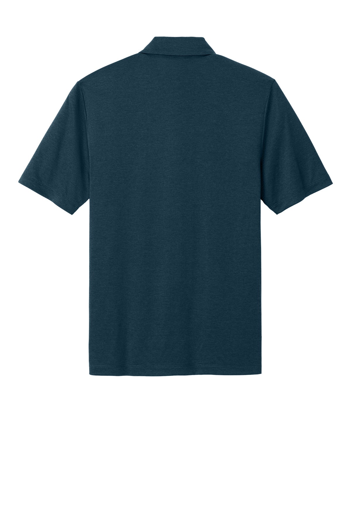 Rear View of InsigBlHtr Mercer+Mettle Recharge Jersey Polo MM1020