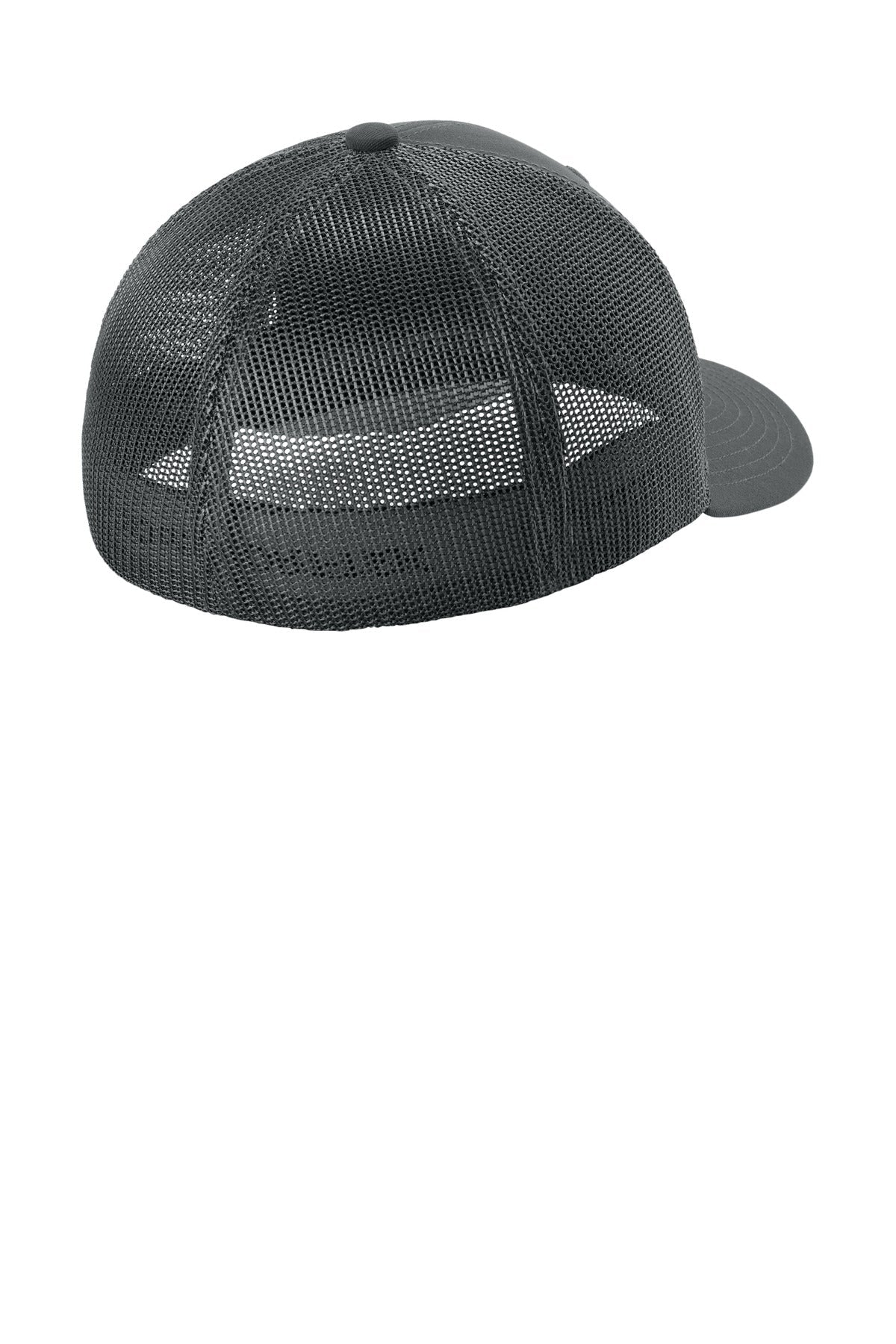 Rear View of IrGry/IrGy Sport-Tek Stretch-Tek Mesh Back Cap STC60