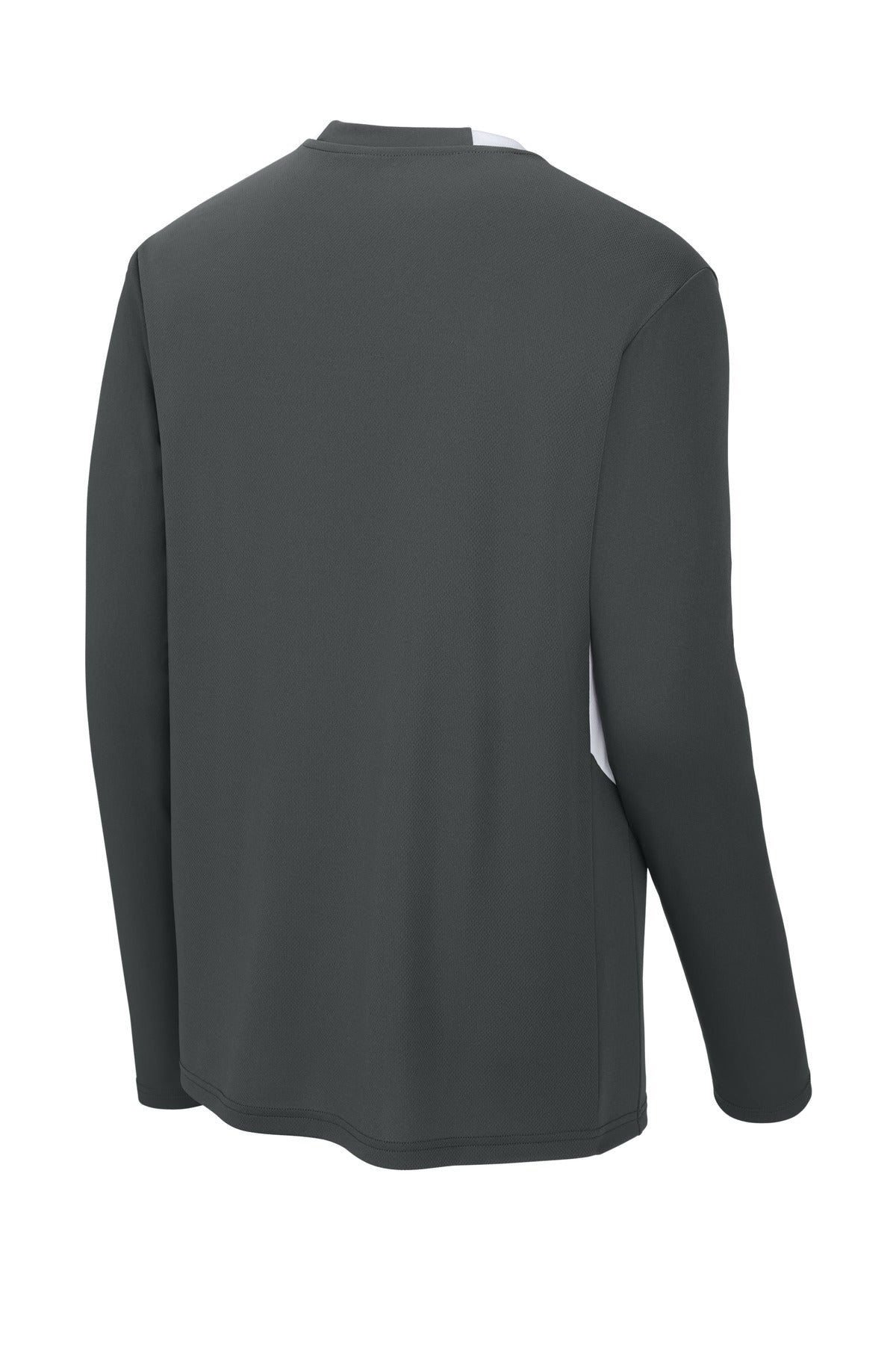 Rear View of IrGy/White Sport-Tek Club 1/4-Zip Pullover ST443