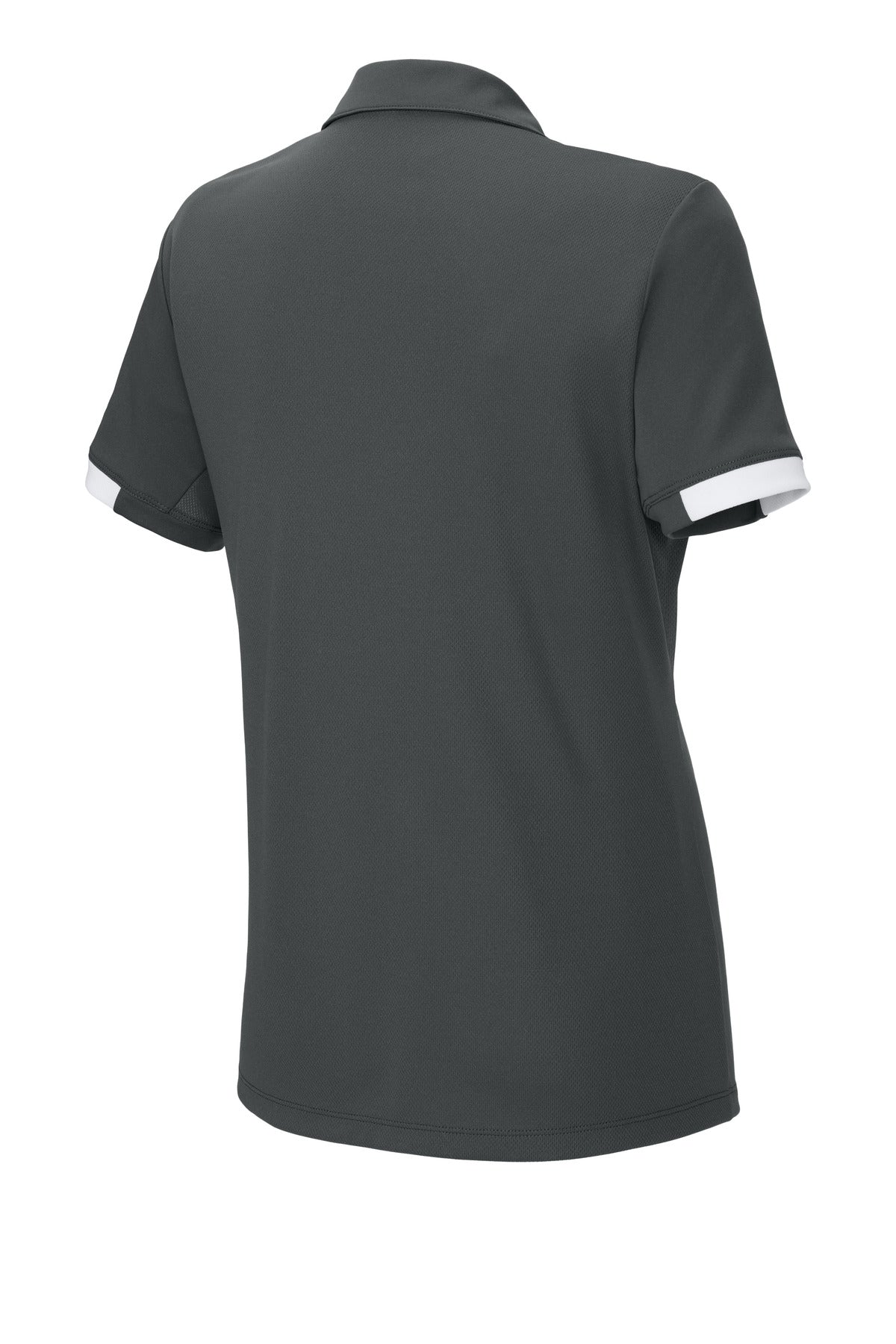 Rear View of IrGy/White Sport-Tek Women's Club Colorblock Polo LST444
