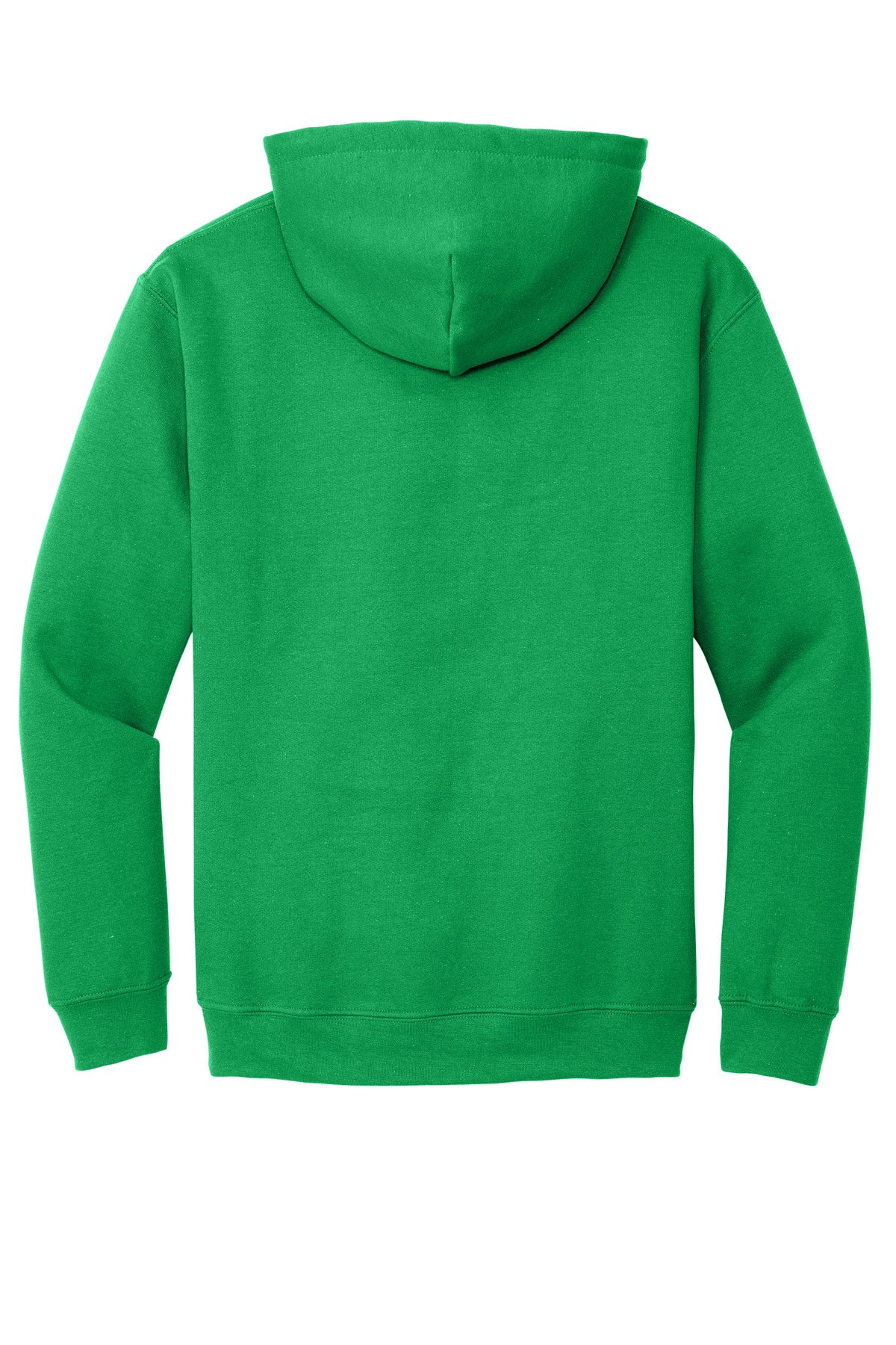 Rear View of Irish Green Gildan - Heavy Blend Hooded Sweatshirt. 18500