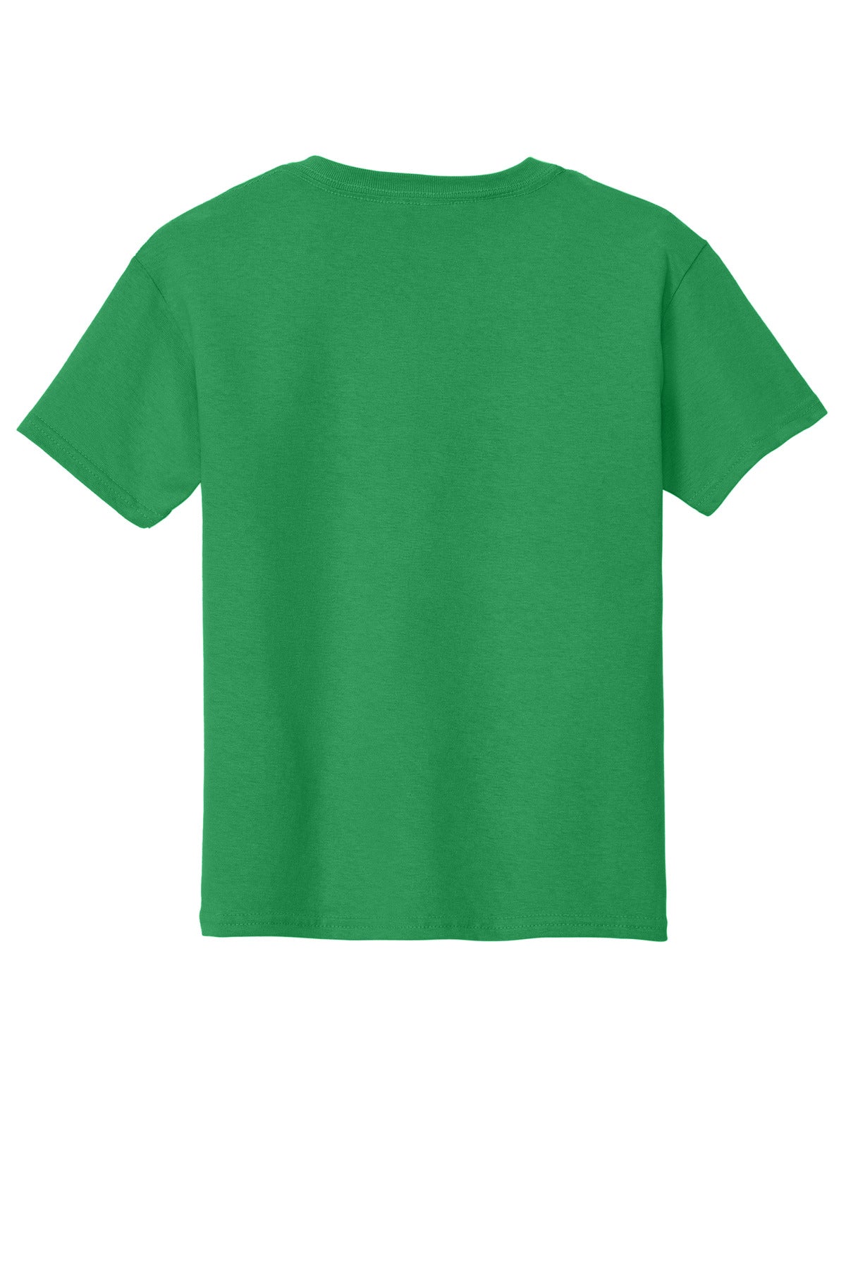 Rear View of Irish Green Gildan - Youth Heavy Cotton 100% Cotton T-Shirt. 5000B