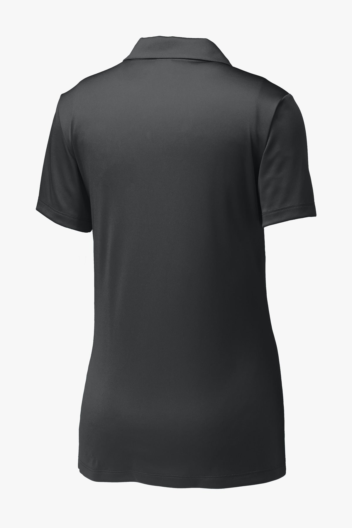Rear View of Iron Grey Sport-Tek Women's PosiCharge Competitor Polo. LST550