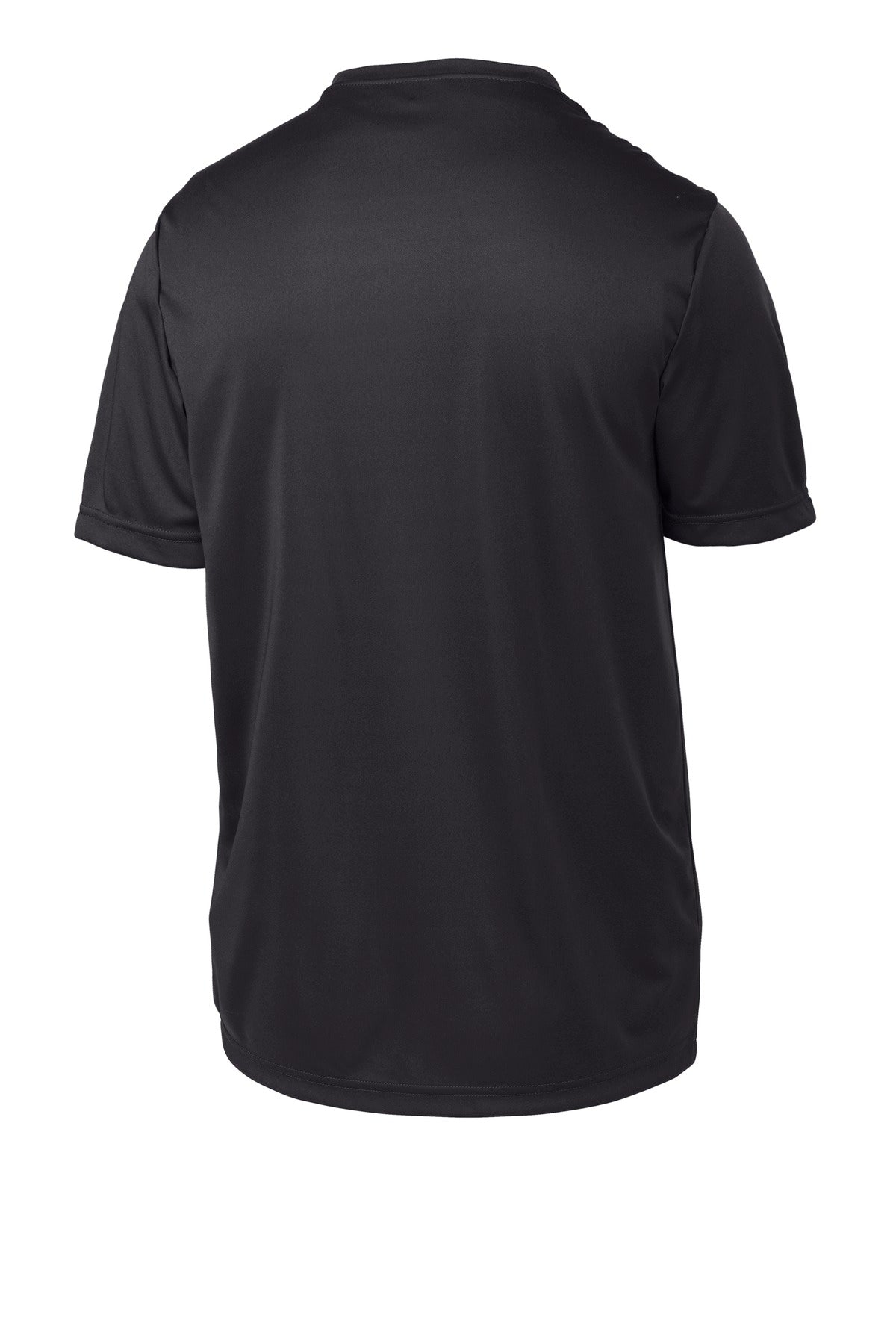 Rear View of Iron Grey Sport-Tek Youth PosiCharge Competitor Tee. YST350