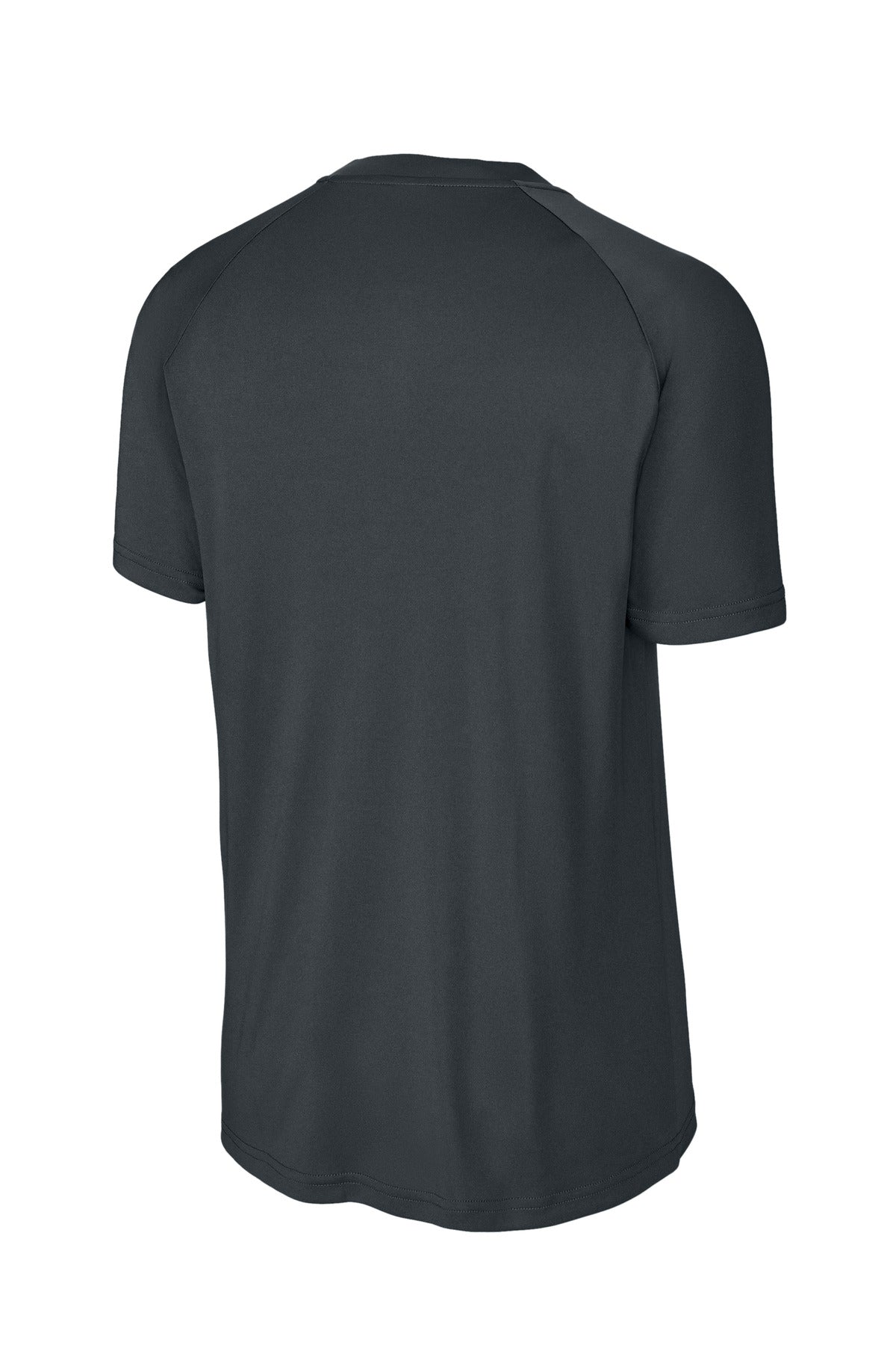 Rear View of IronGrey Sport-Tek PosiCharge Competitor 2-Button Henley ST359