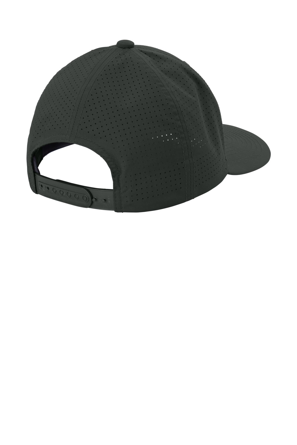 Rear View of IronGrey Sport-Tek Pro-Cut Adjustable Cap STC65