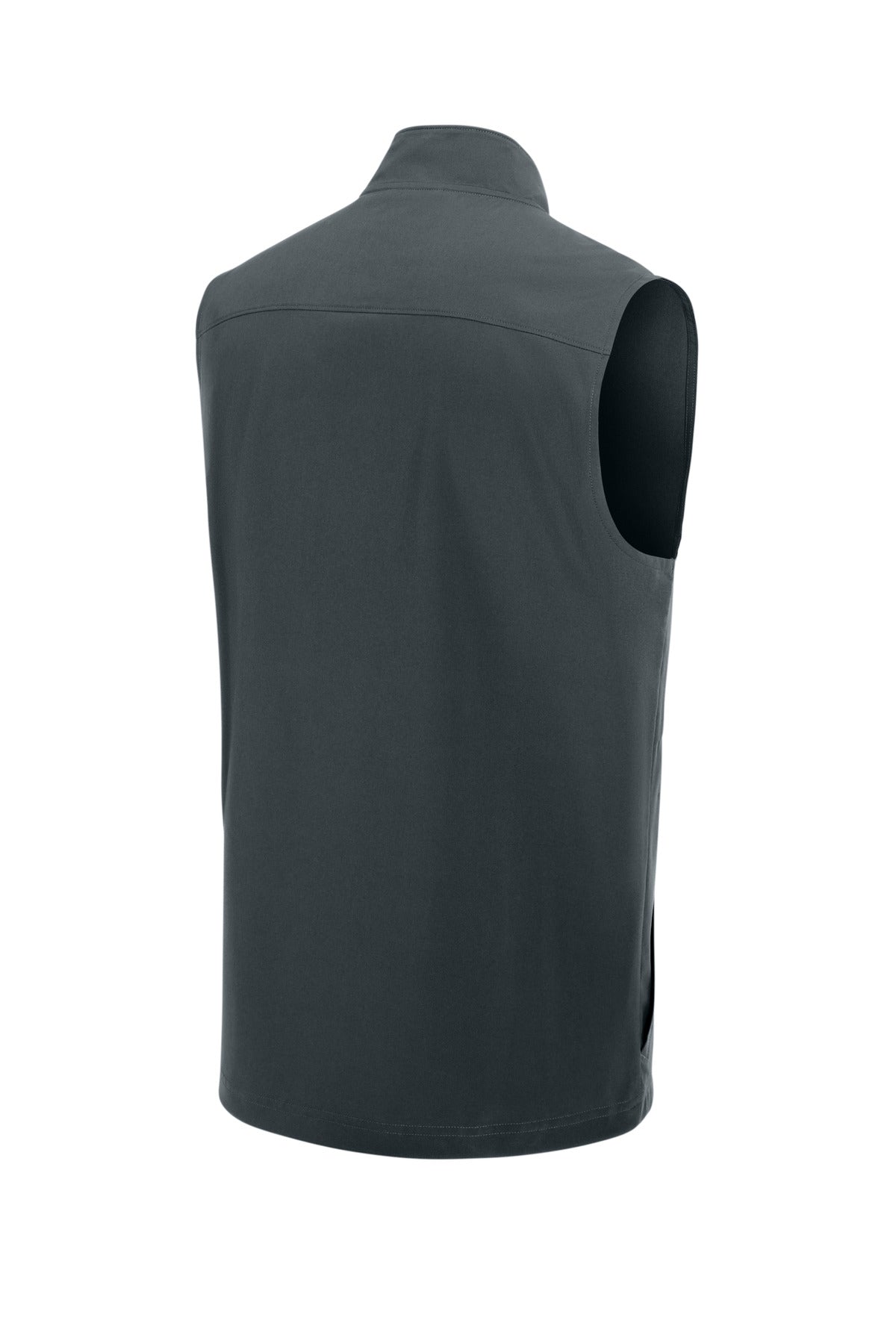 Rear View of IronGrey Sport-Tek Repeat 1/4-Zip Vest ST487
