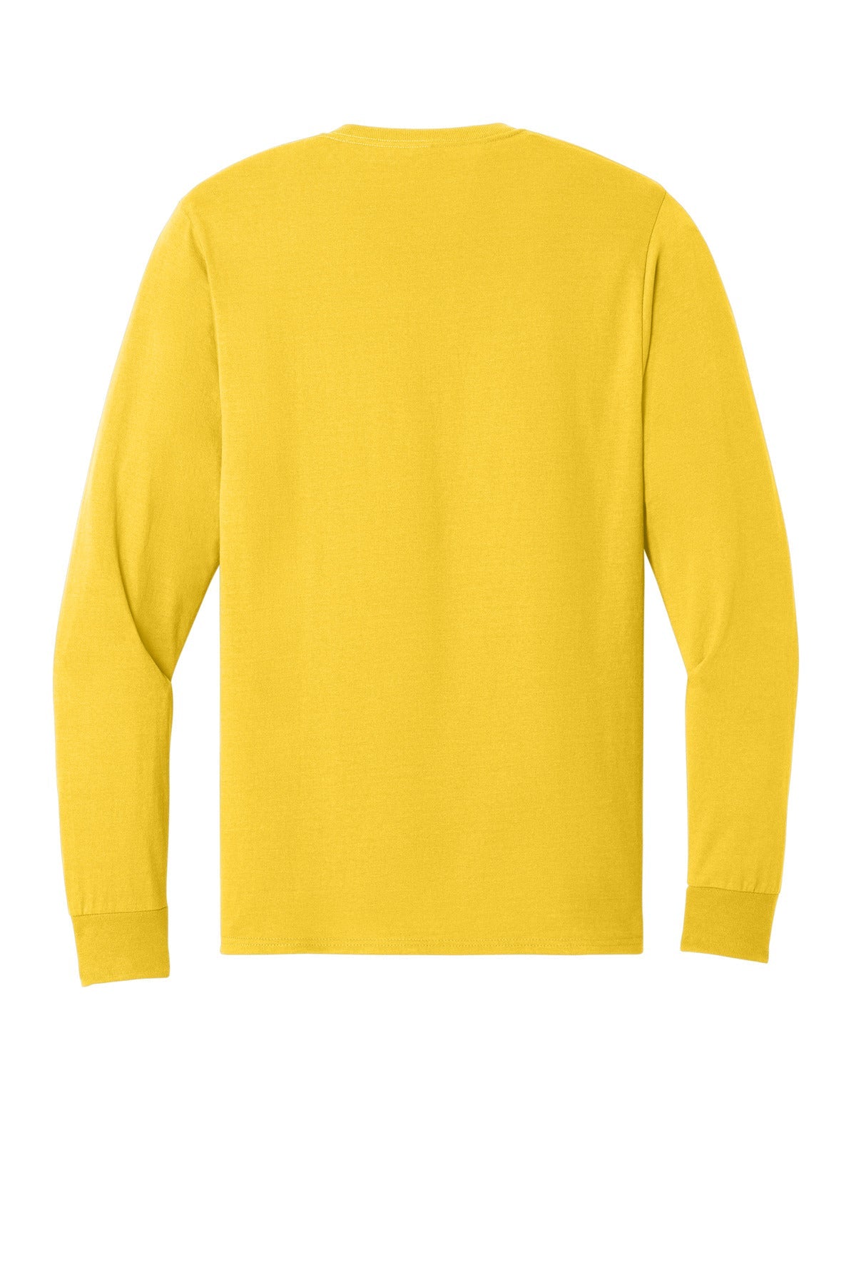 Rear View of IslandYllw Jerzees - Dri-Power 50/50 Cotton/Poly Long Sleeve T-Shirt. 29LS