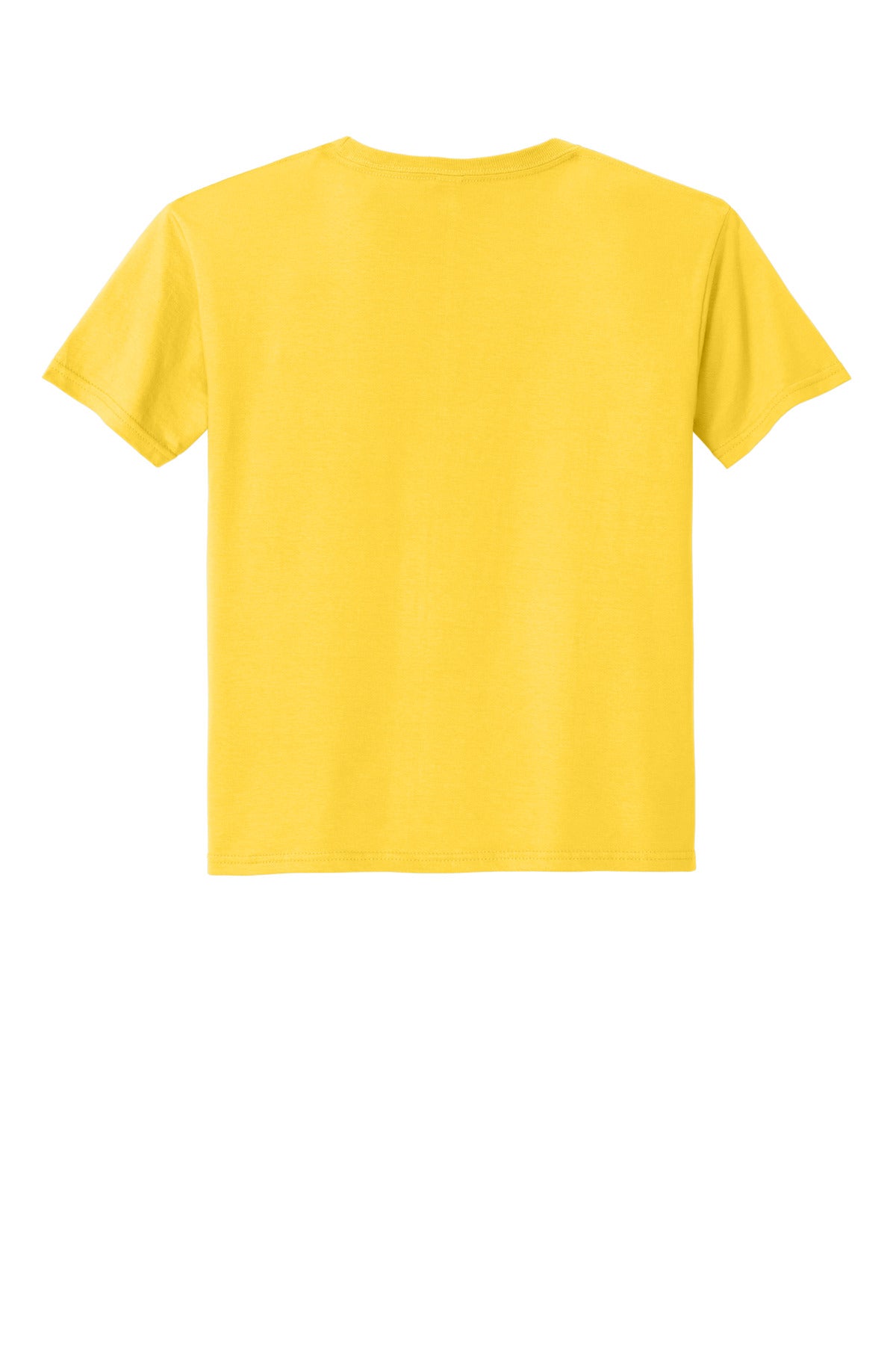 Rear View of IslandYllw Jerzees Ultimate Youth Ring Spun T-Shirt IC46B