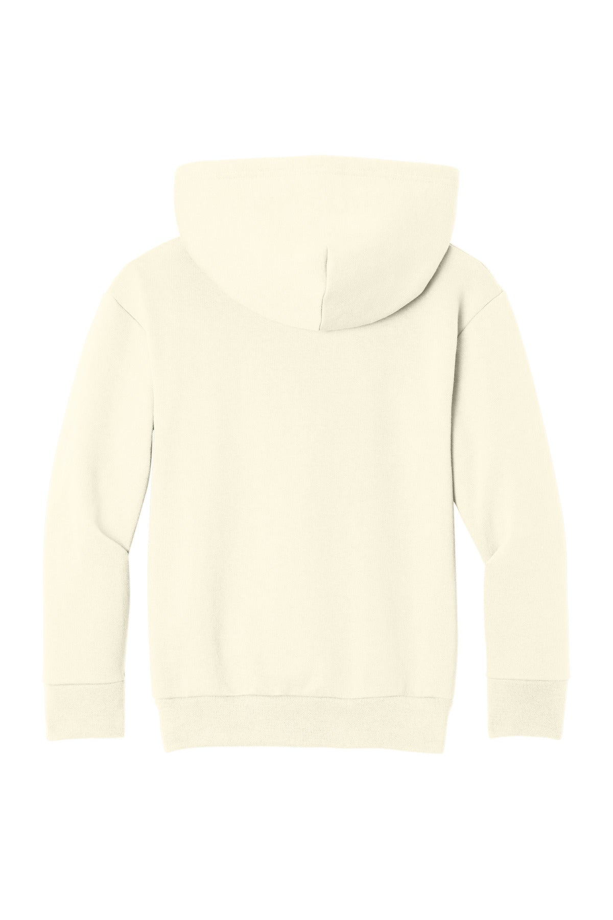 Rear View of Ivory Port & Co Youth Easy Fleece Pullover Hooded Sweatshirt PC68YH