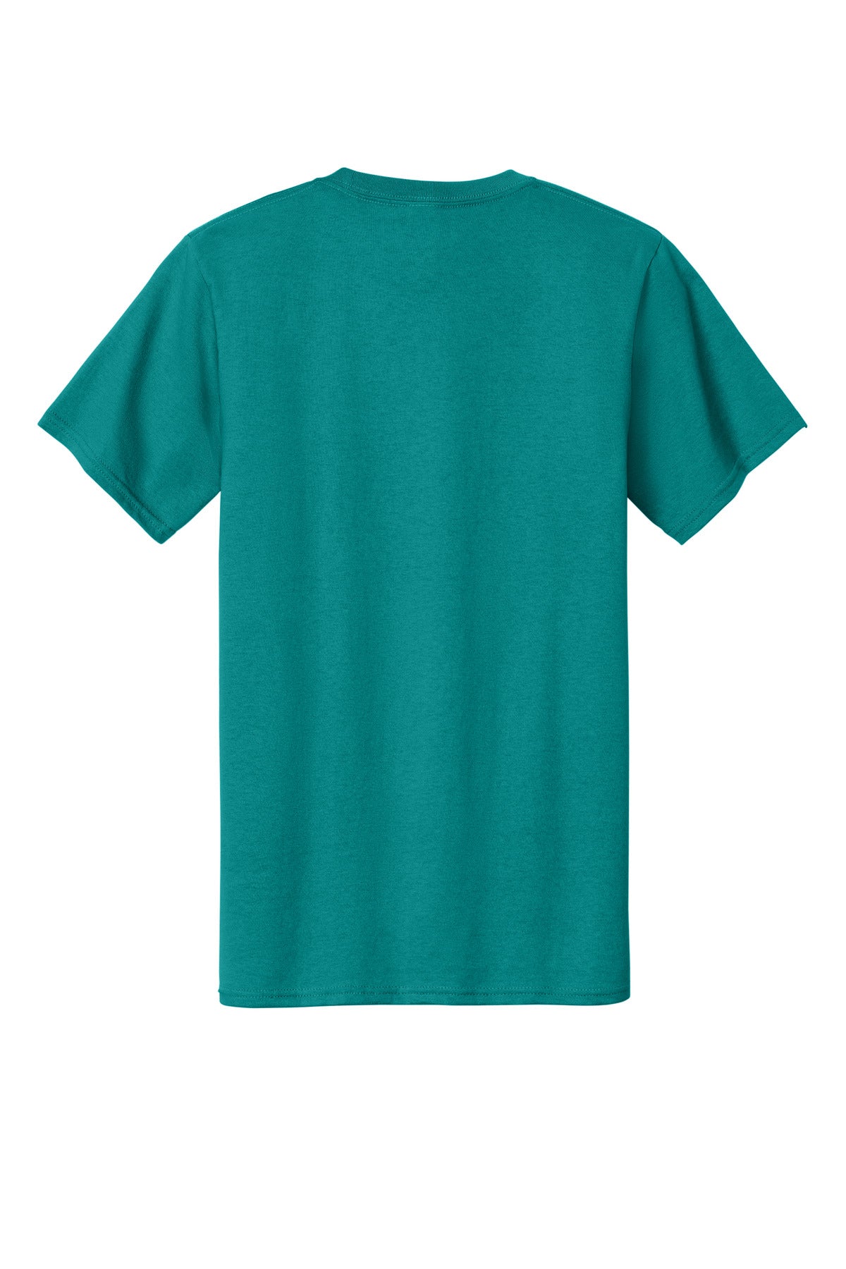 Rear View of Jade Green Port & Co Tall Essential Tee. PC61T