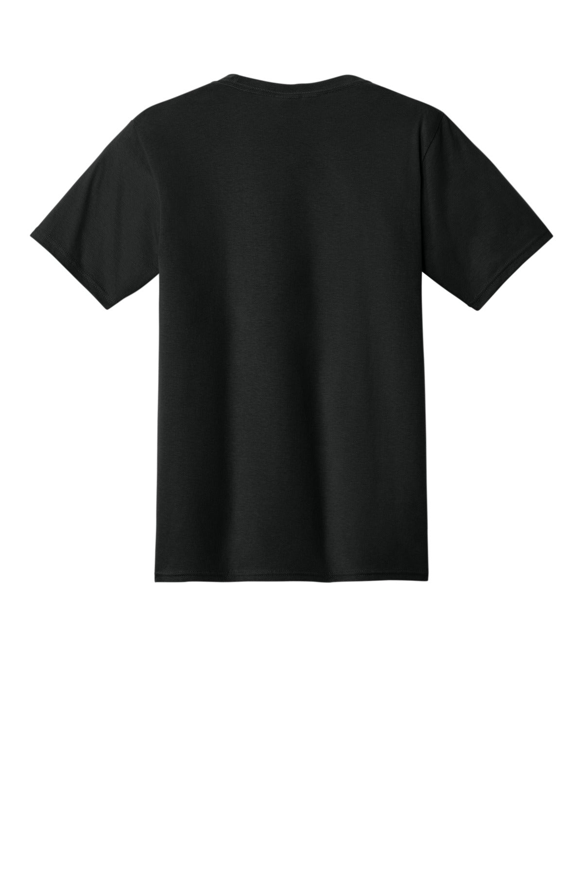 Rear View of Jet Black Port & Co Fan Favorite Tee. PC450