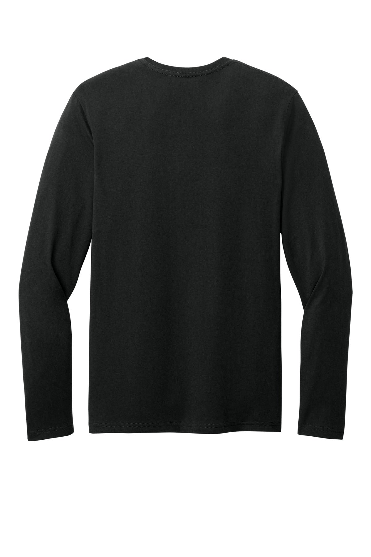 Rear View of JetBlack District Perfect Weight CVC Long Sleeve Tee DT185