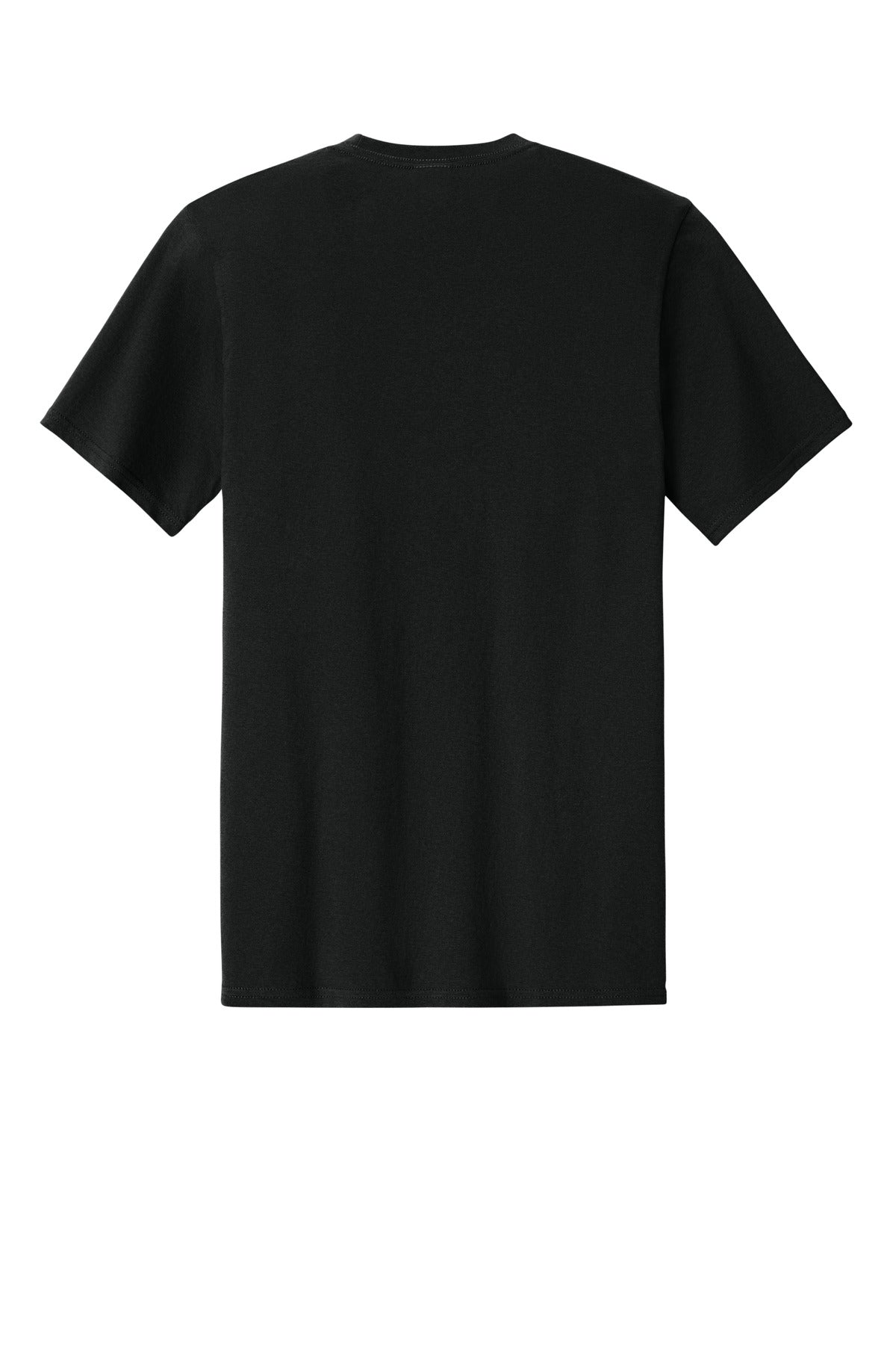 Rear View of JetBlack Port & Co Easy Cotton Tee PC43