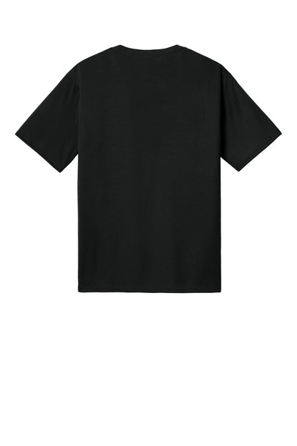 Rear View of JetBlack Port & Co PosiPrint Performance Tee PC380DTG