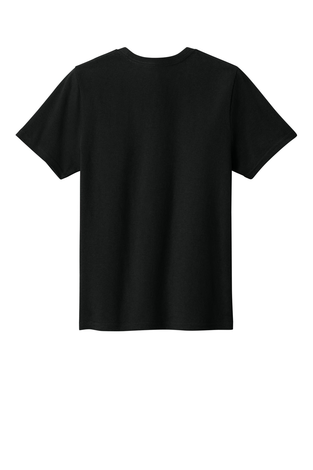 Rear View of JetBlack Port & Co Youth Easy Cotton Tee PC43Y