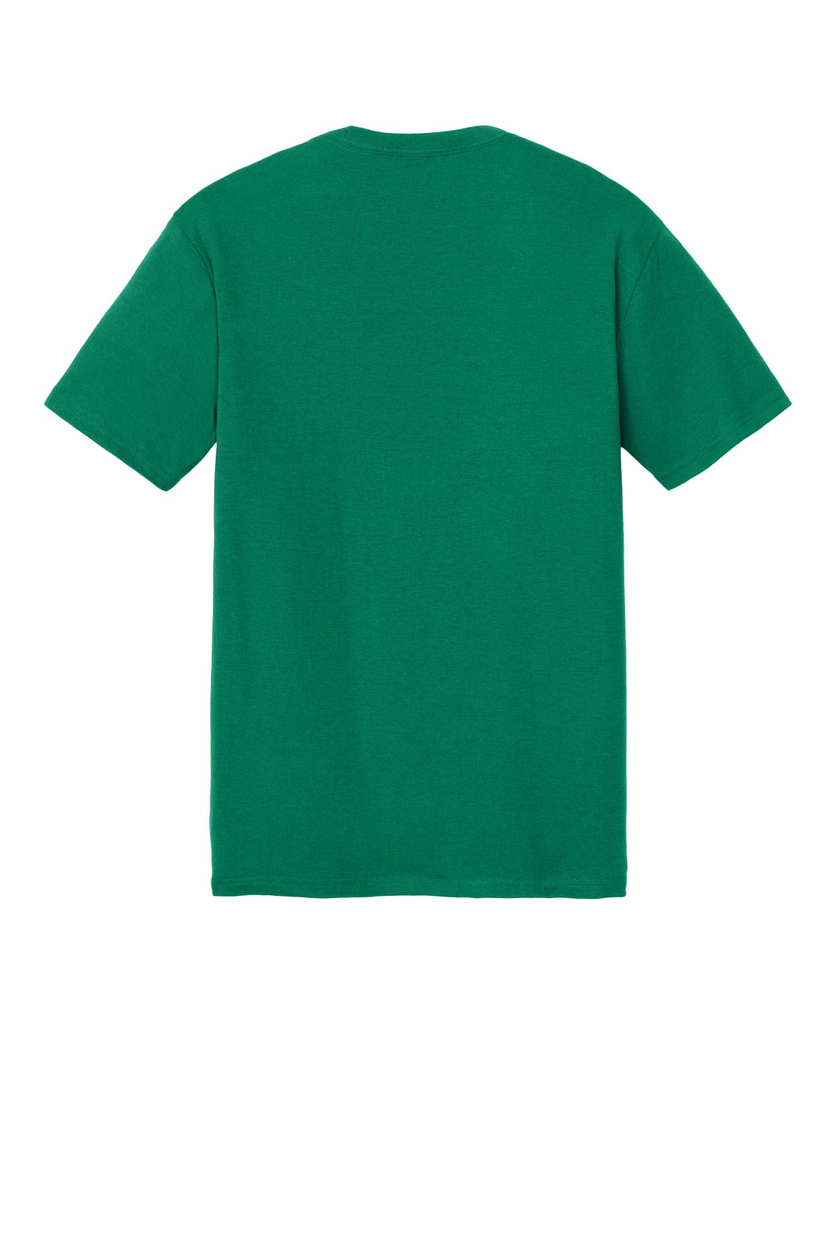 Rear View of JewelGreen District Perfect Tri Tee. DM130