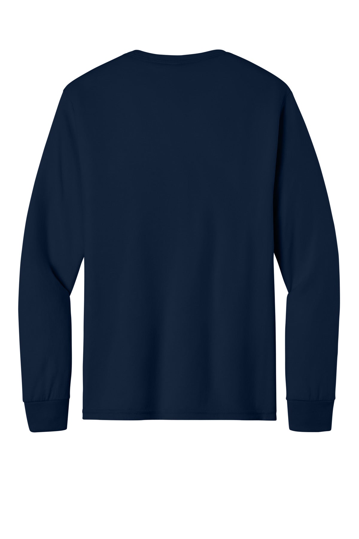 Rear View of JNavy Jerzees Dri-Power 100% Polyester Long Sleeve T-Shirt 21LS